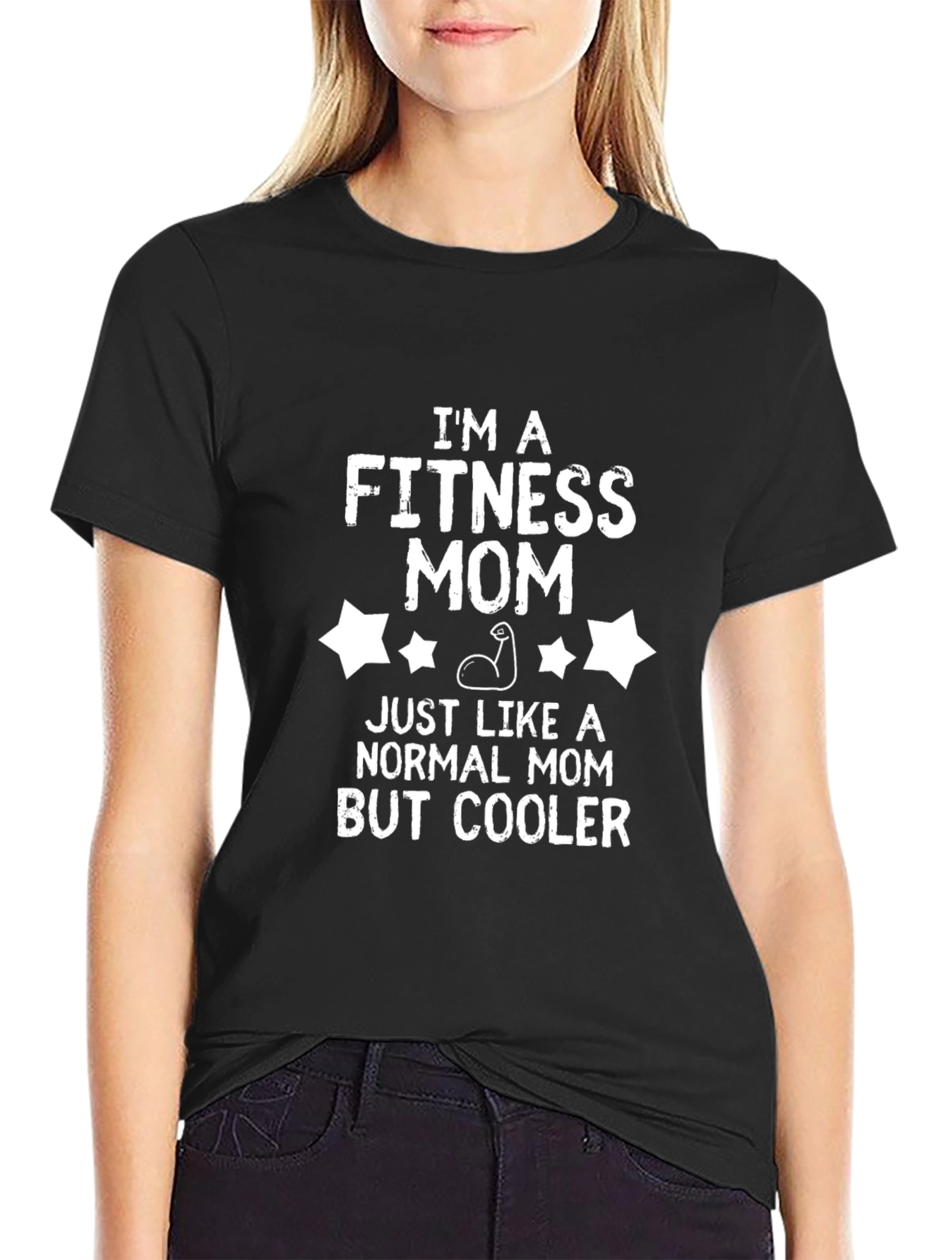Fitness Mom Graphic T-Shirt - Cool Workout Apparel