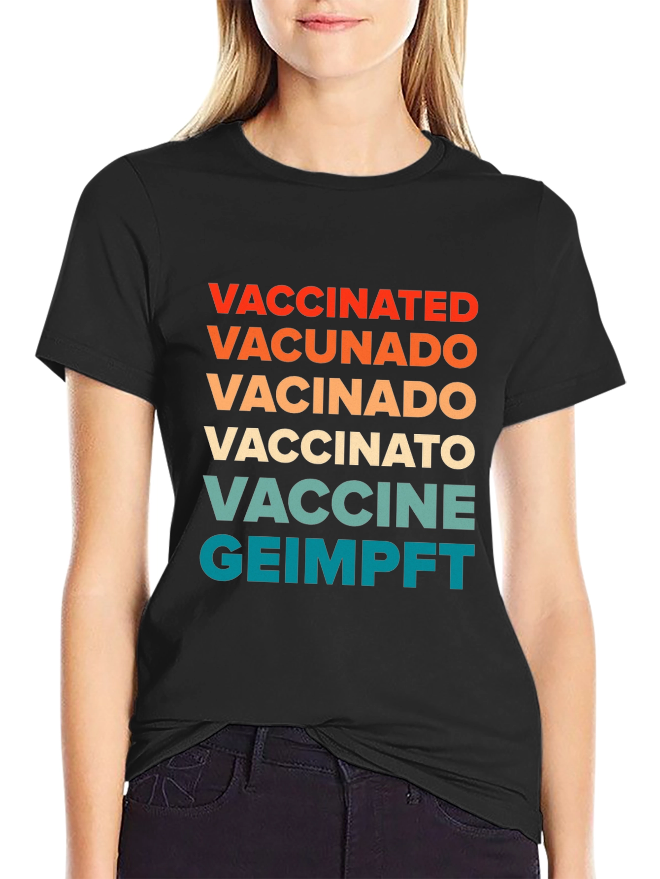 Vaccinated Languages Graphic Tee