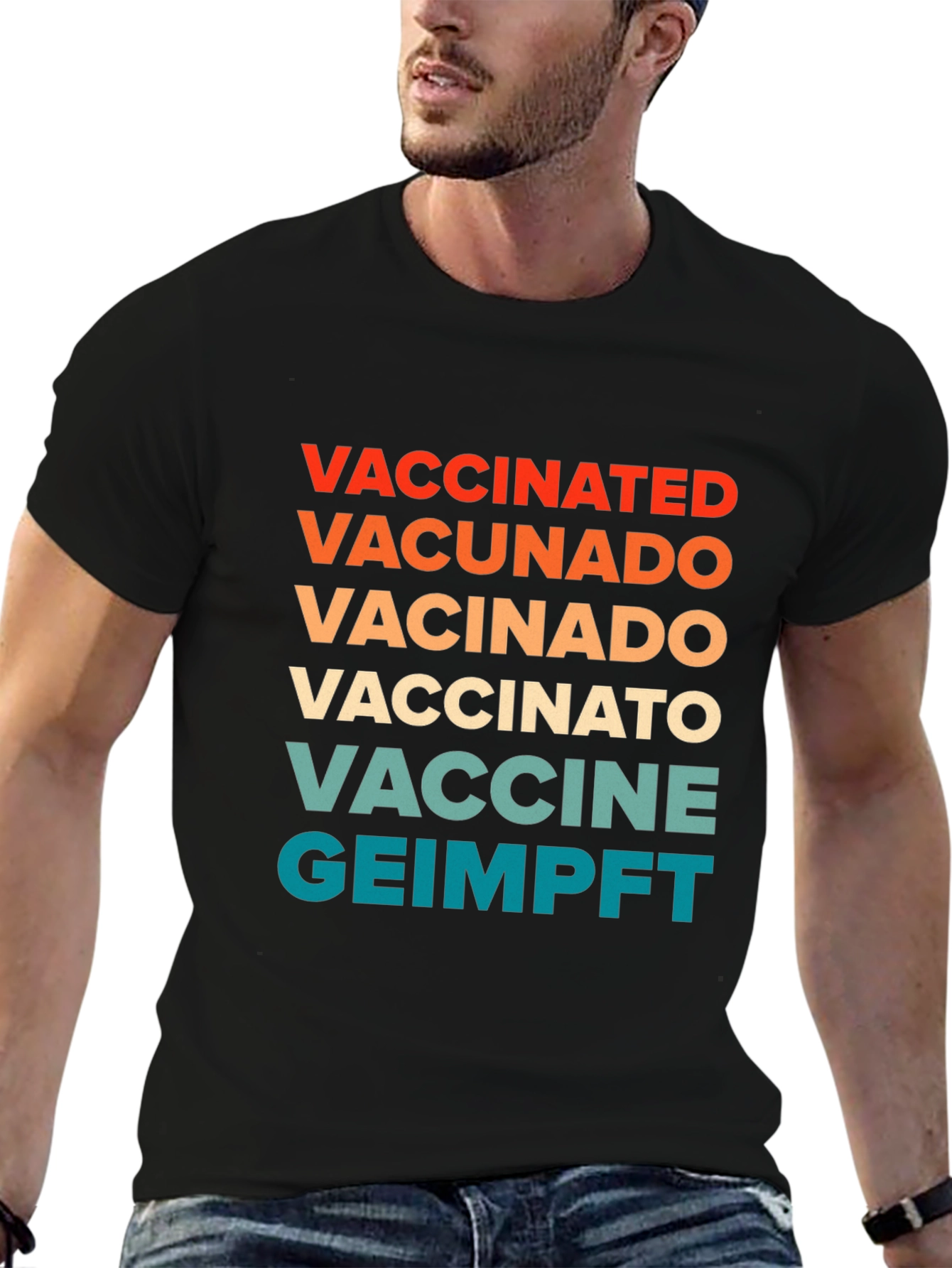 Vaccinated Languages Graphic Tee