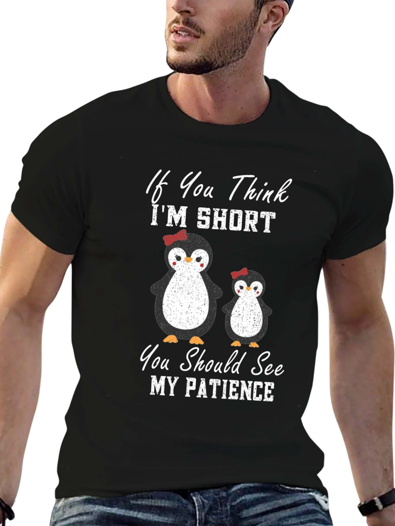 Penguin Patience T-Shirt: Short & Sassy