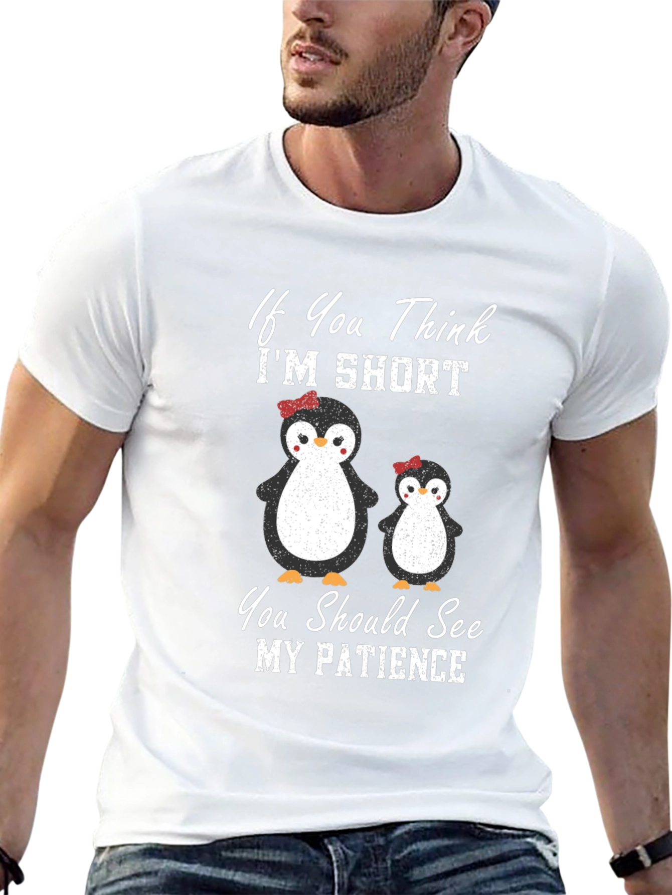 Penguin Patience T-Shirt: Short & Sassy