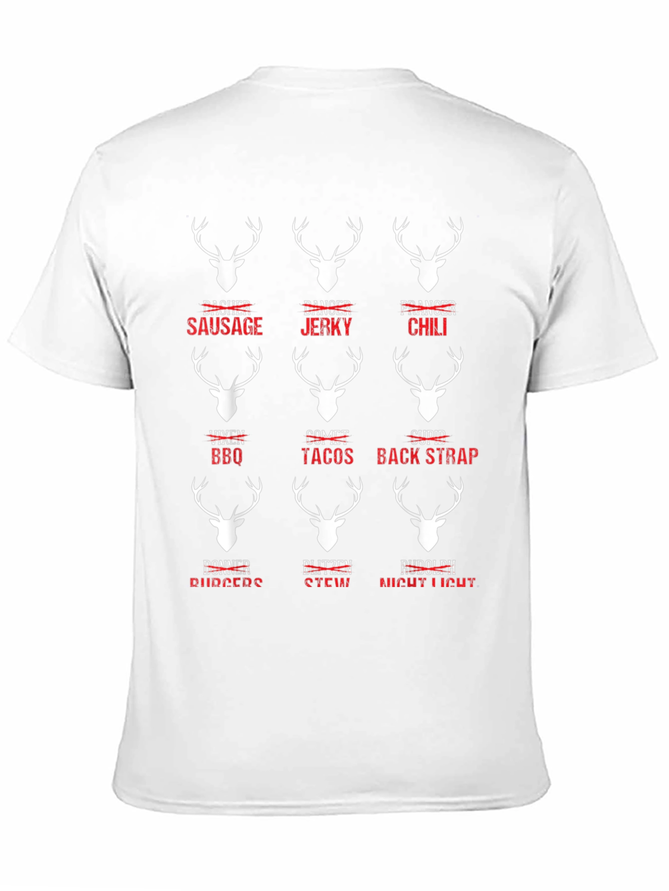 Funny Reindeer Meat Cuts T-Shirt
