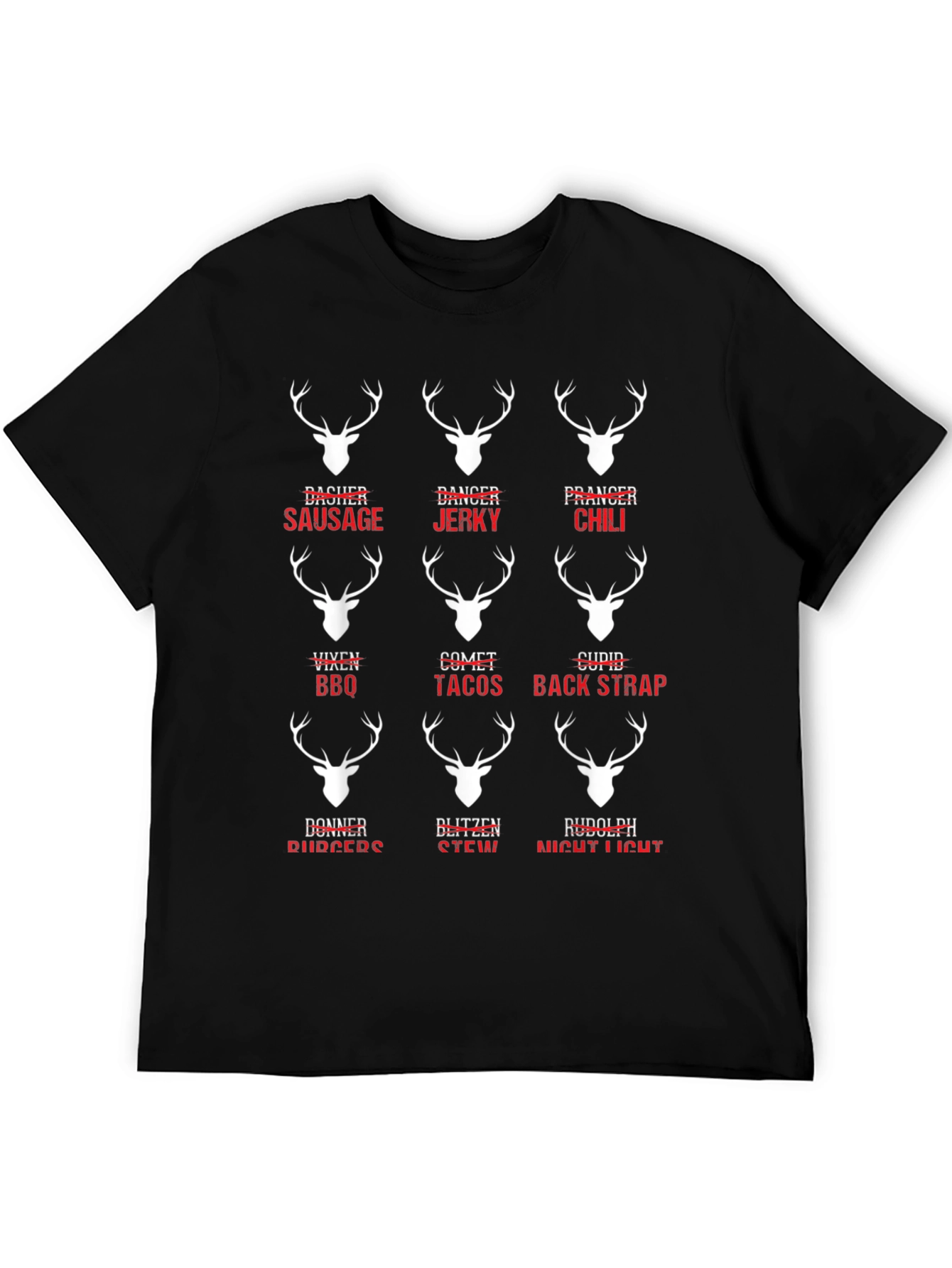 Funny Reindeer Meat Cuts T-Shirt