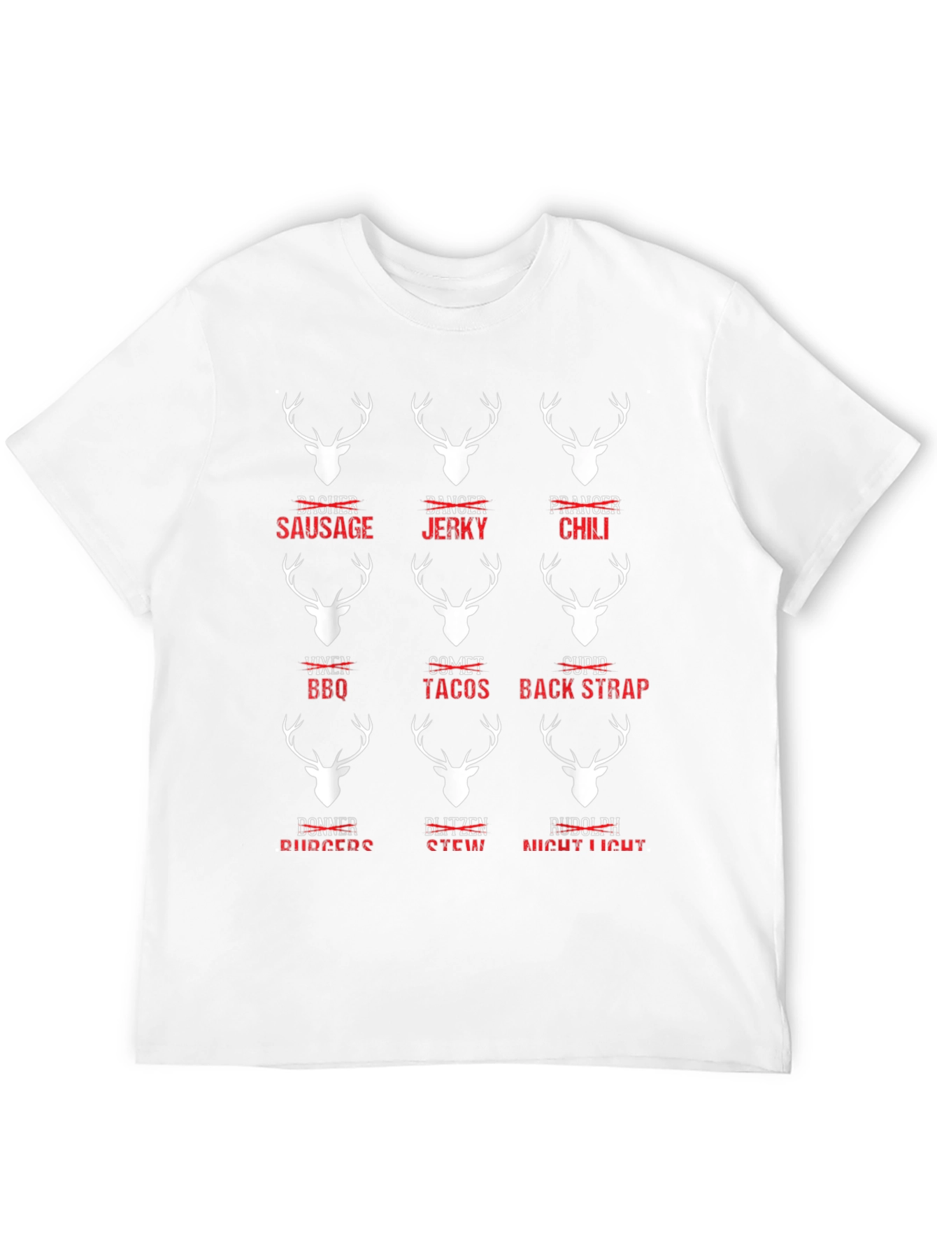 Funny Reindeer Meat Cuts T-Shirt