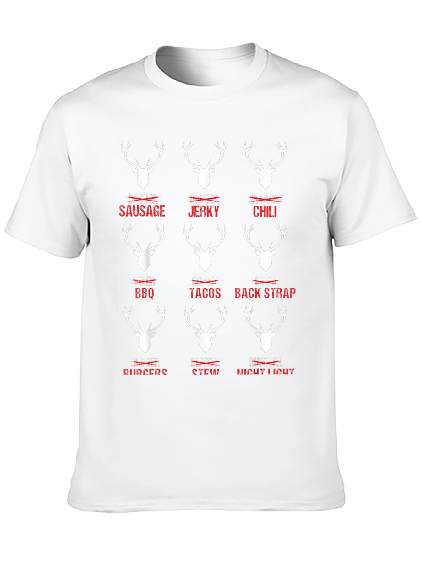 Funny Reindeer Meat Cuts T-Shirt