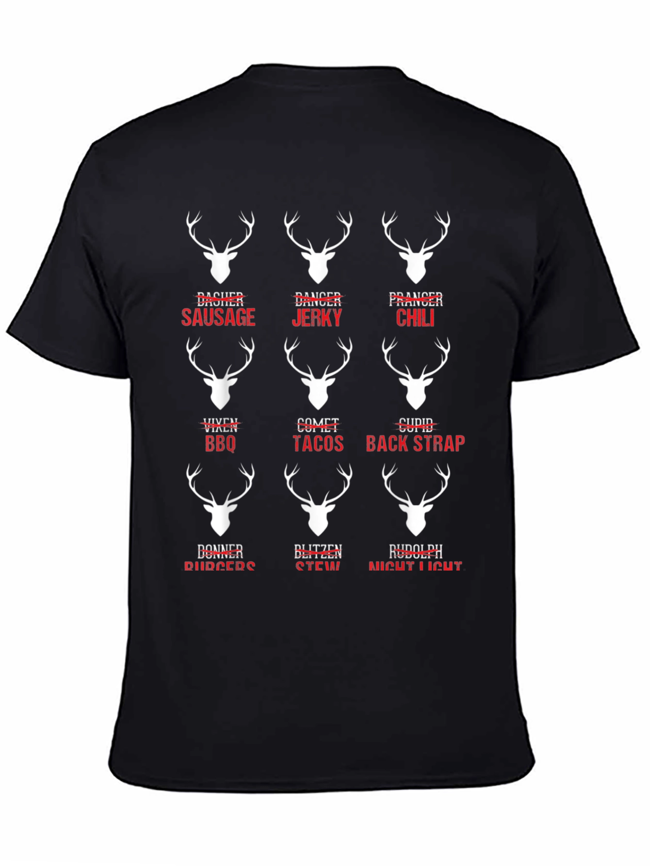 Funny Reindeer Meat Cuts T-Shirt