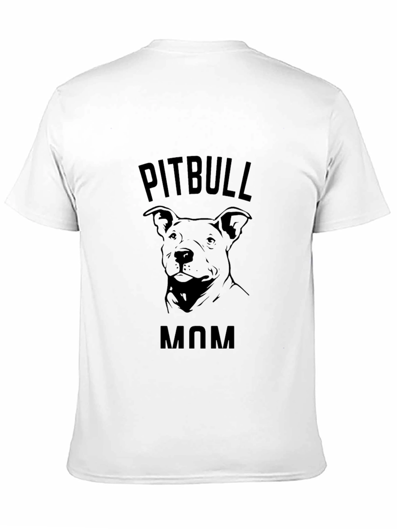 Pitbull Mom Black T-Shirt