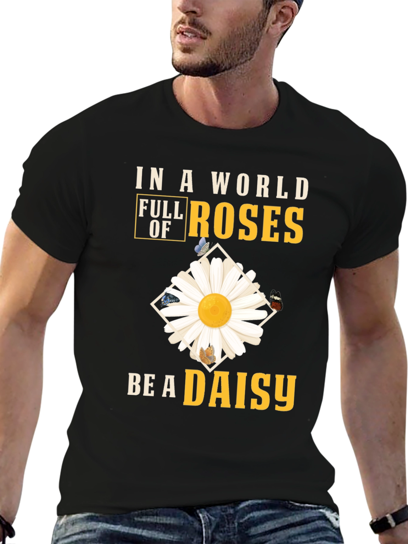 Be a Daisy T-Shirt - Floral Graphic Tee