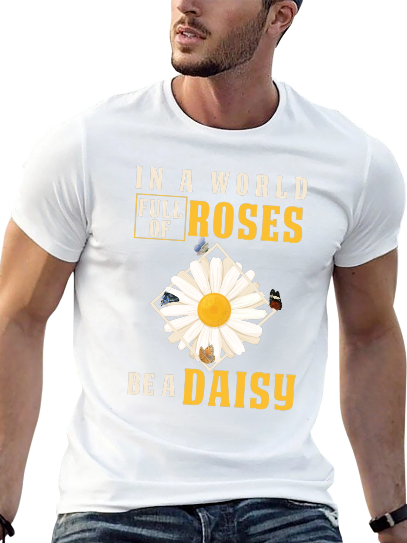 Be a Daisy T-Shirt - Floral Graphic Tee