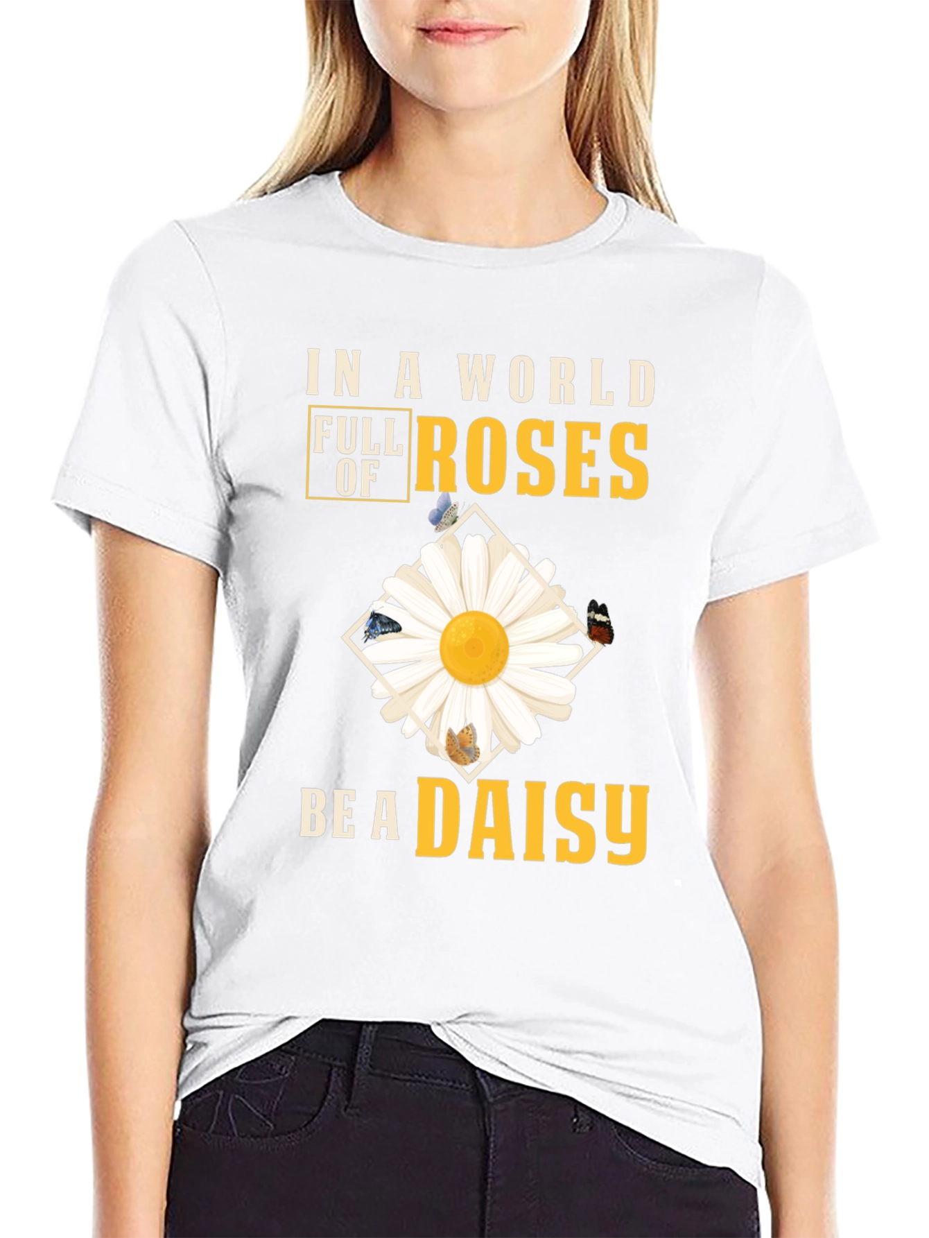 Be a Daisy T-Shirt - Floral Graphic Tee