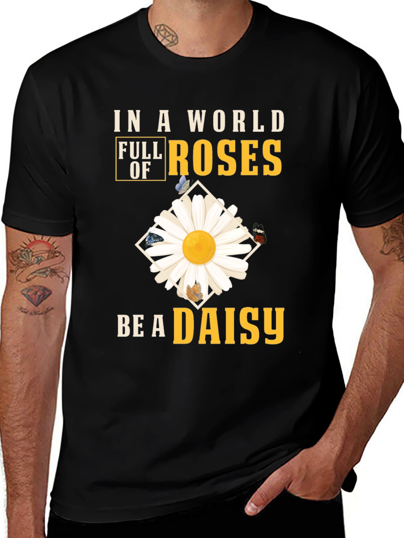 Be a Daisy T-Shirt - Floral Graphic Tee