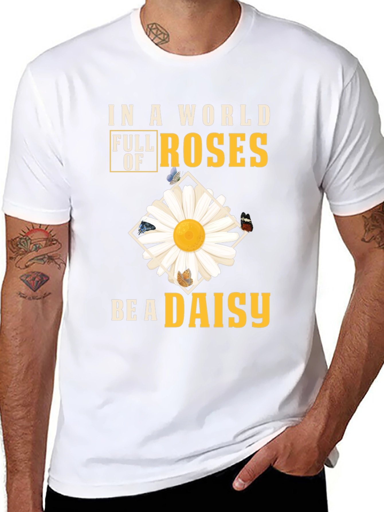 Be a Daisy T-Shirt - Floral Graphic Tee