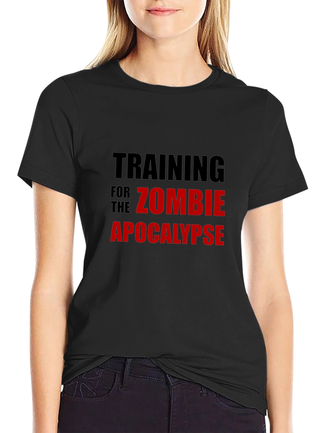 Zombie Apocalypse Training Black T-Shirt