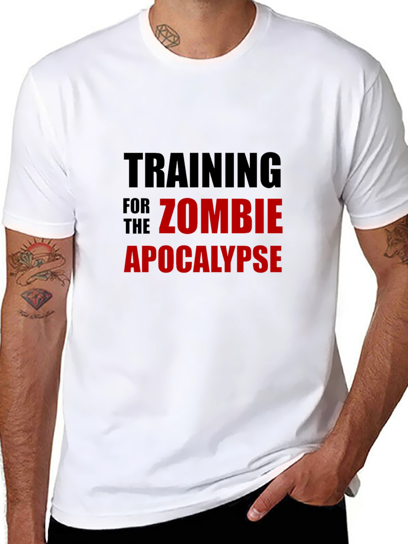 Zombie Apocalypse Training Black T-Shirt