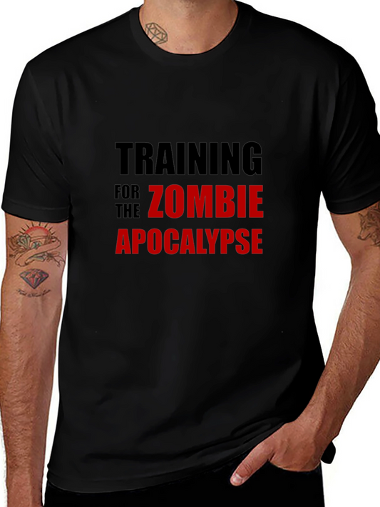 Zombie Apocalypse Training Black T-Shirt