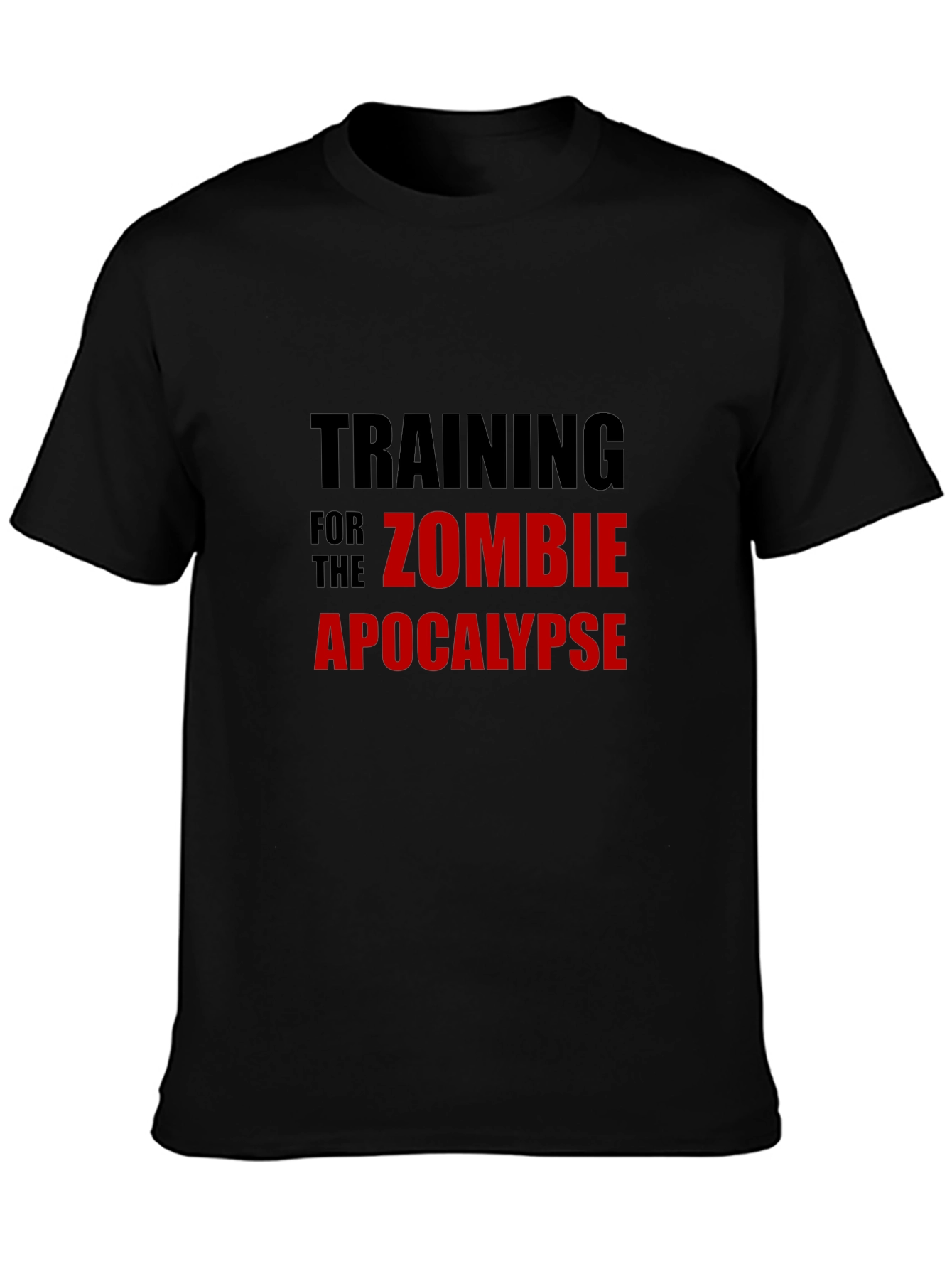 Zombie Apocalypse Training Black T-Shirt