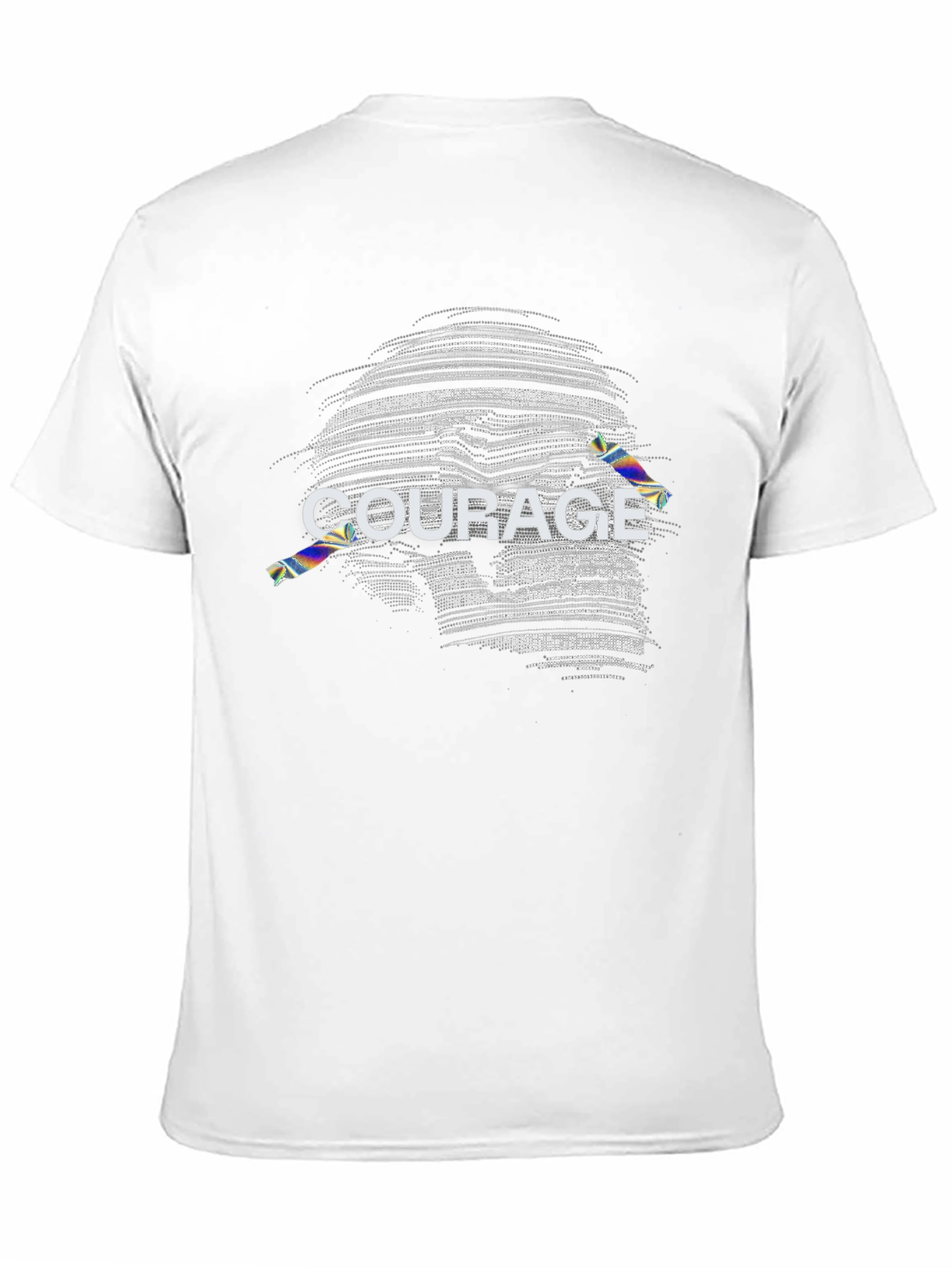 Courage Graphic T-Shirt - Black Cotton Tee