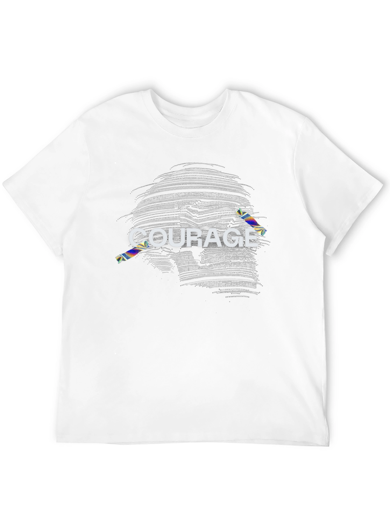Courage Graphic T-Shirt - Black Cotton Tee