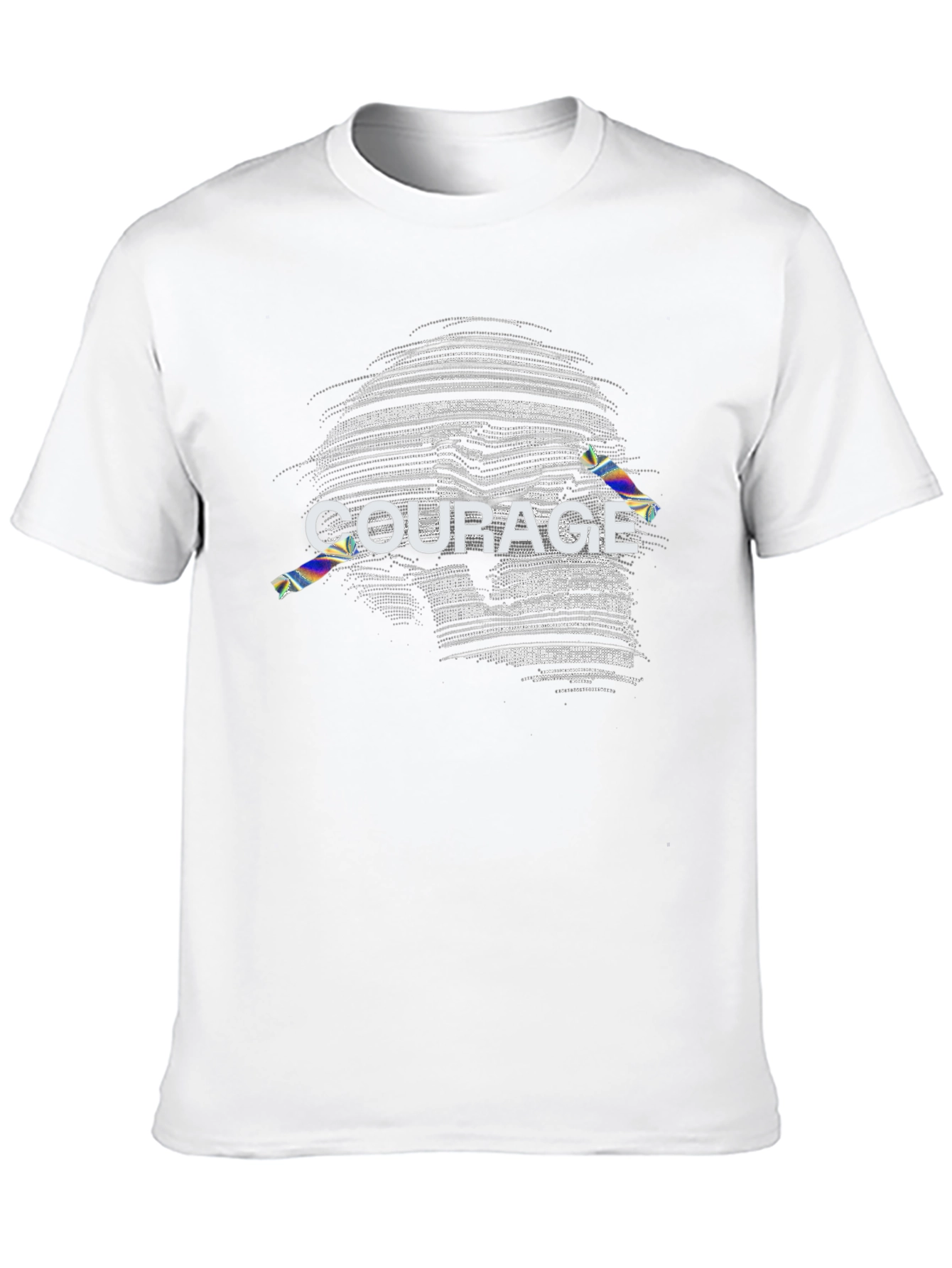 Courage Graphic T-Shirt - Black Cotton Tee