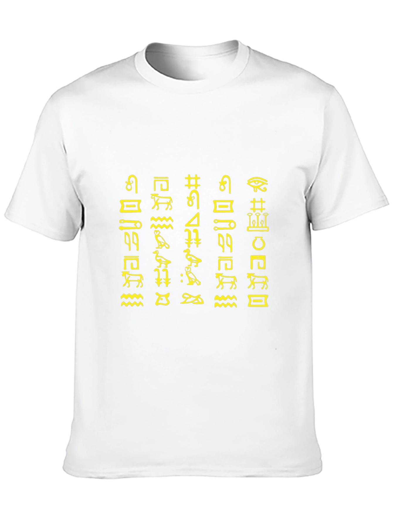 Egyptian Hieroglyphs Graphic Tee - Black