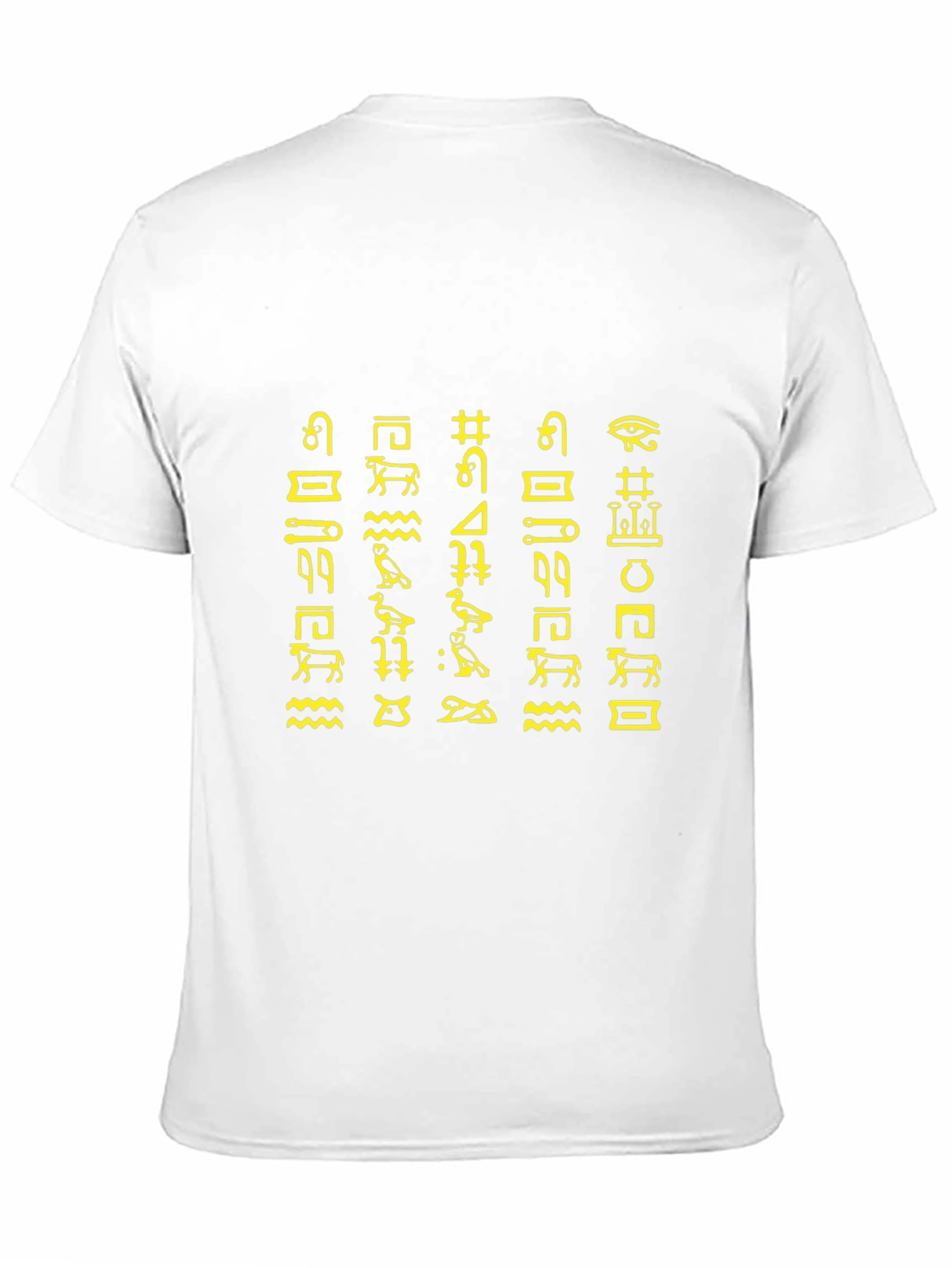 Egyptian Hieroglyphs Graphic Tee - Black