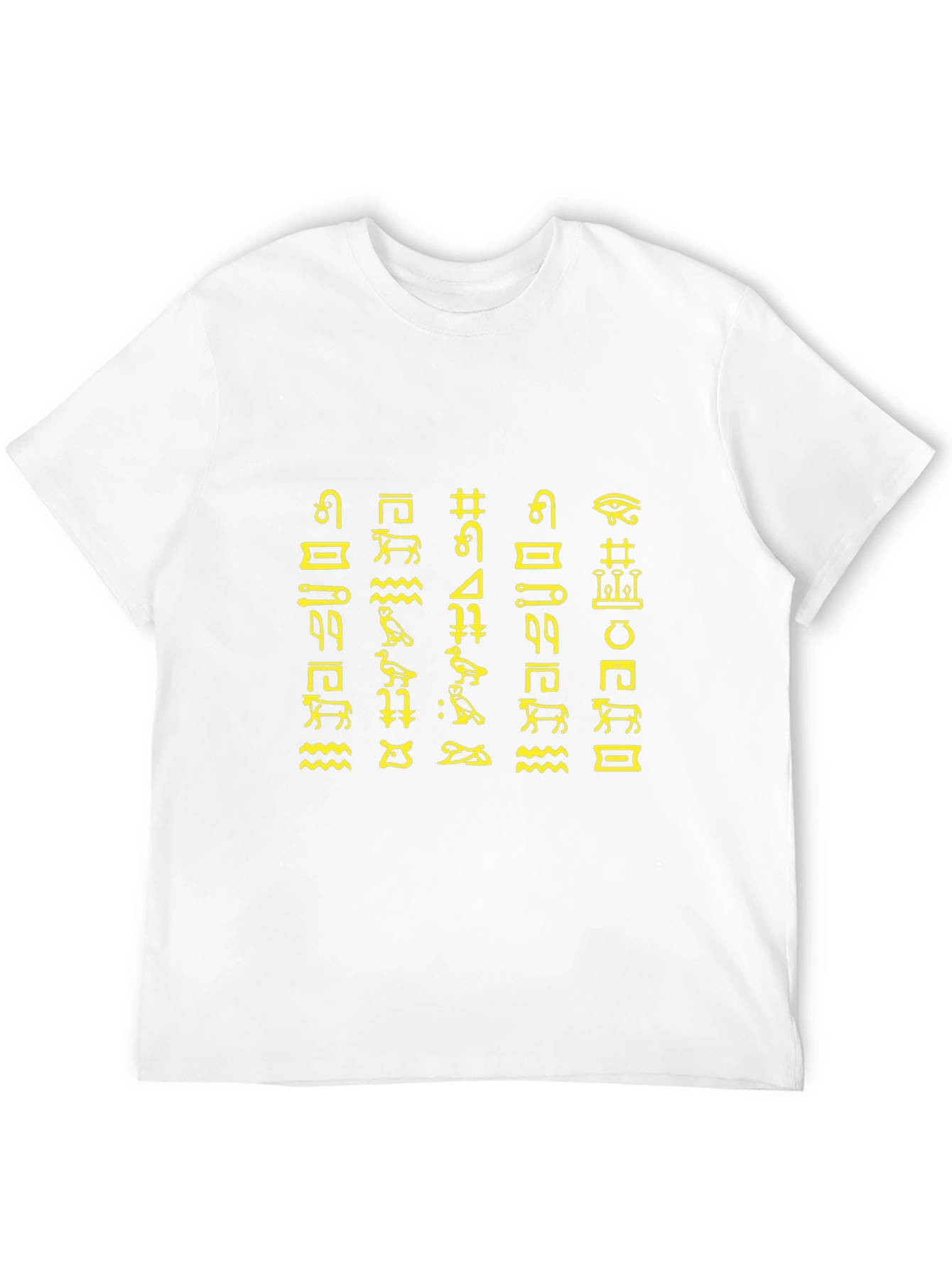 Egyptian Hieroglyphs Graphic Tee - Black