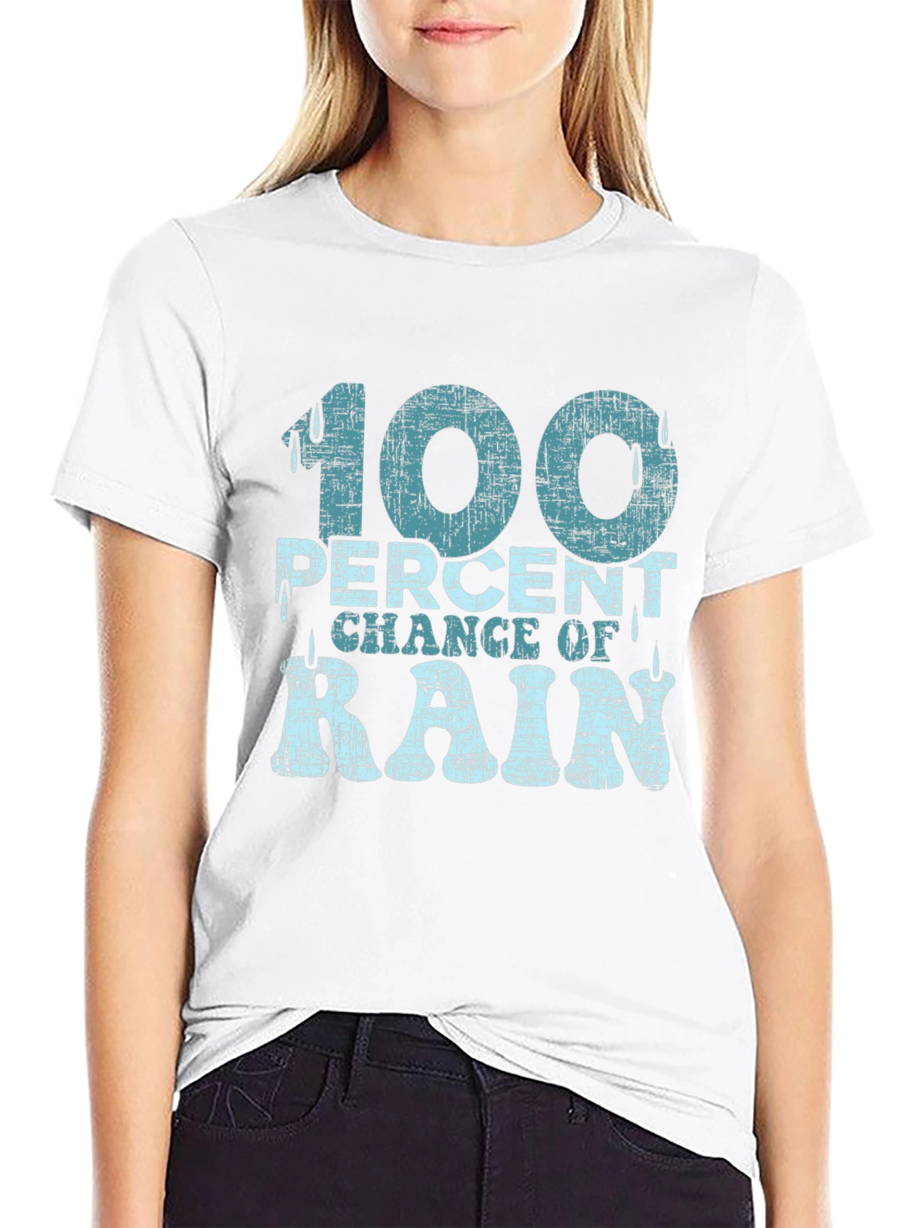 100% Chance of Rain Graphic T-Shirt