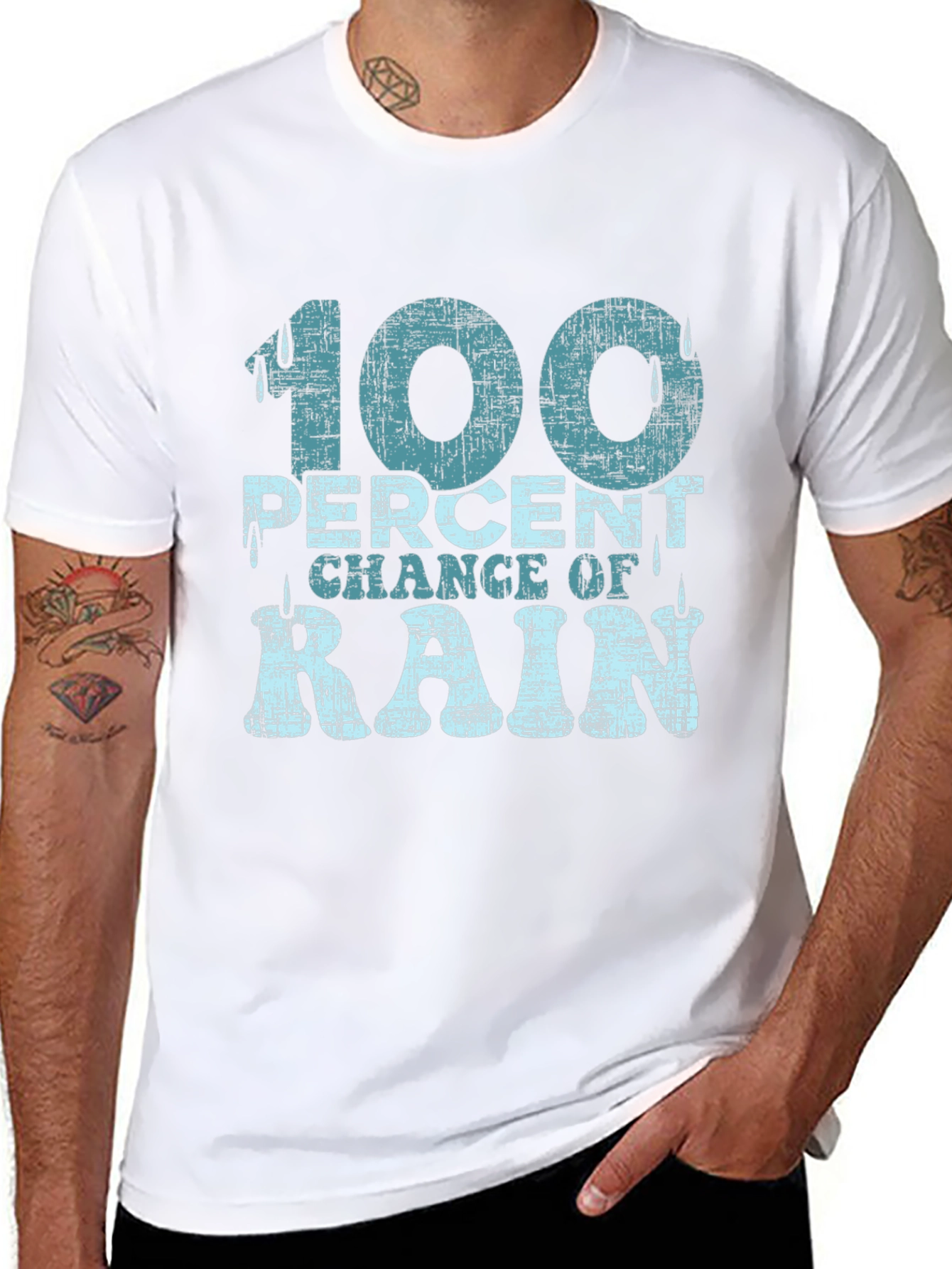 100% Chance of Rain Graphic T-Shirt