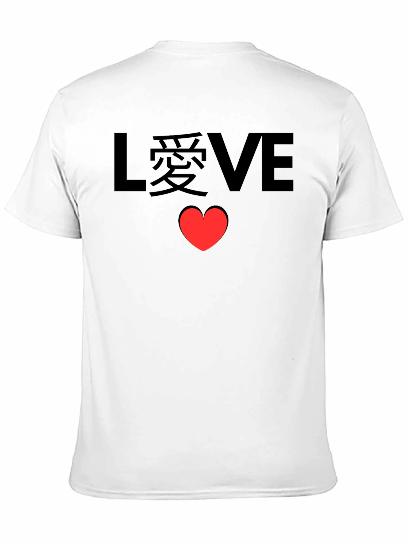 LOVE Heart Graphic Black Tee
