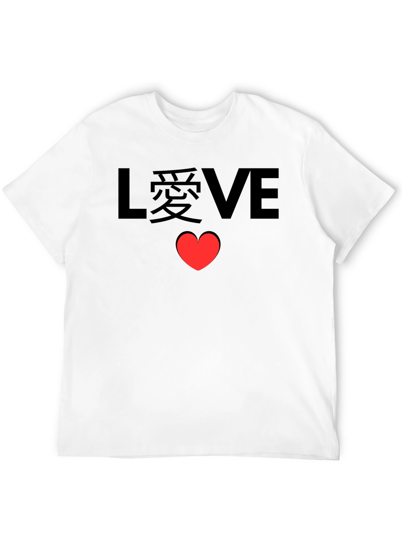 LOVE Heart Graphic Black Tee