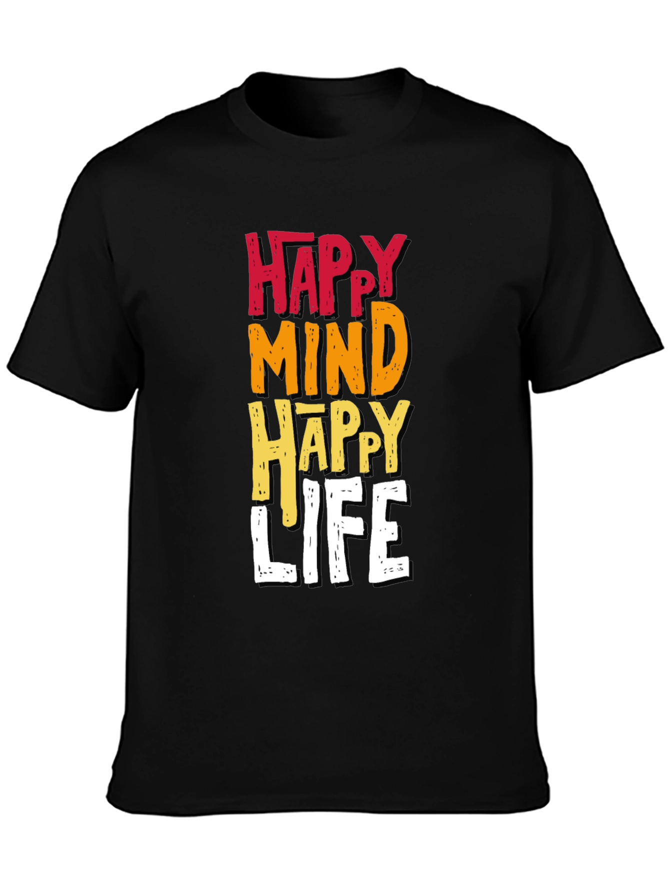 Happy Mind Happy Life Graphic Tee