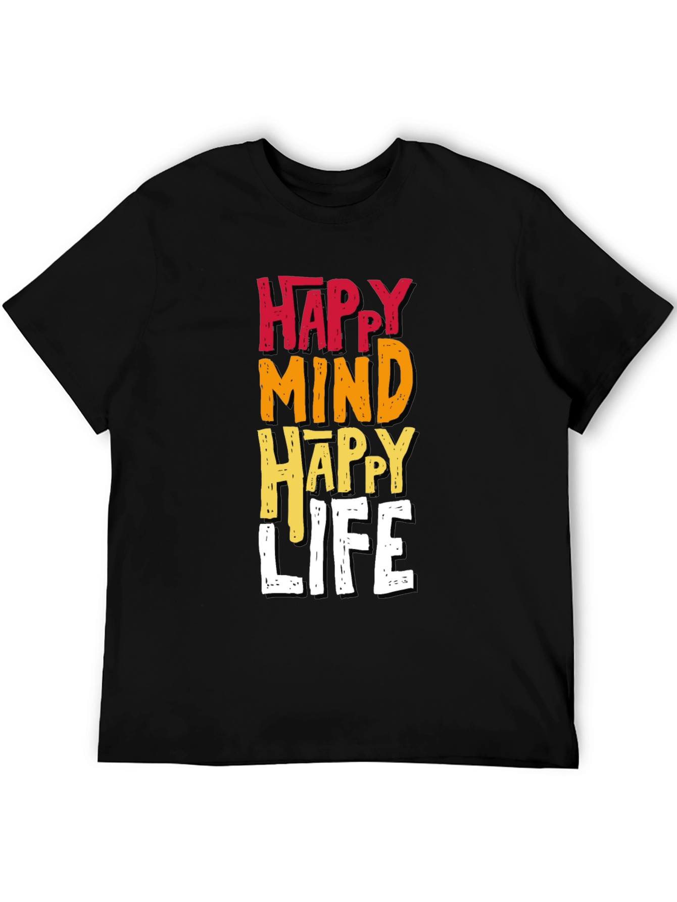 Happy Mind Happy Life Graphic Tee