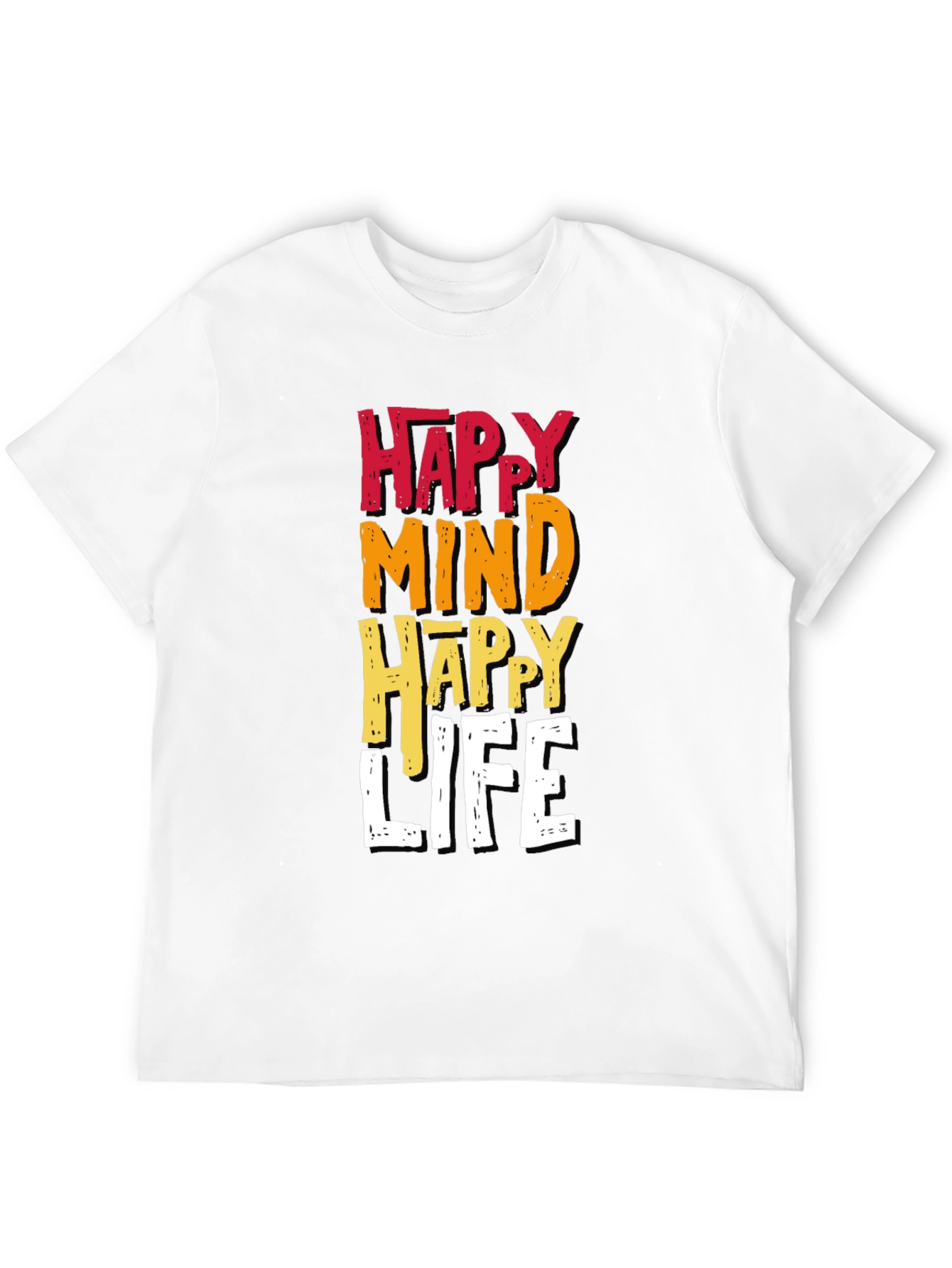 Happy Mind Happy Life Graphic Tee