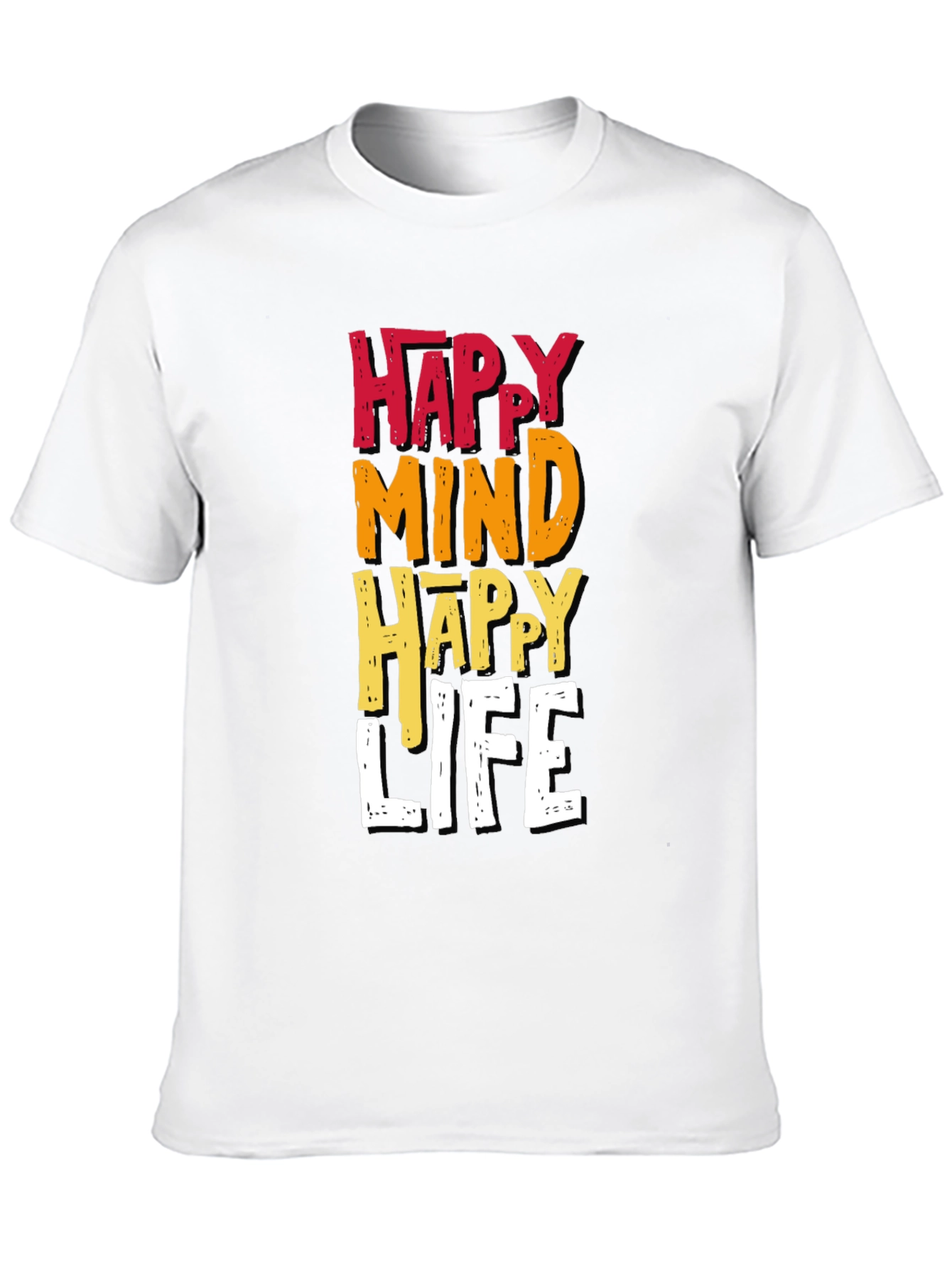 Happy Mind Happy Life Graphic Tee