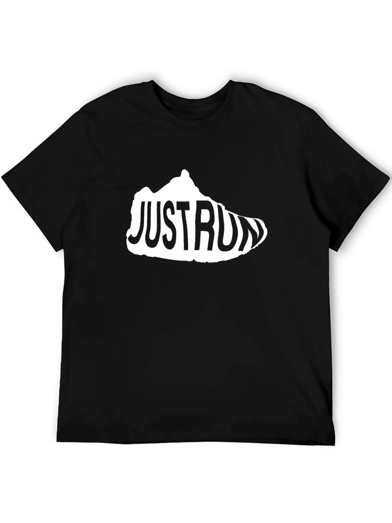 Just Run Sneaker Graphic Tee - Black