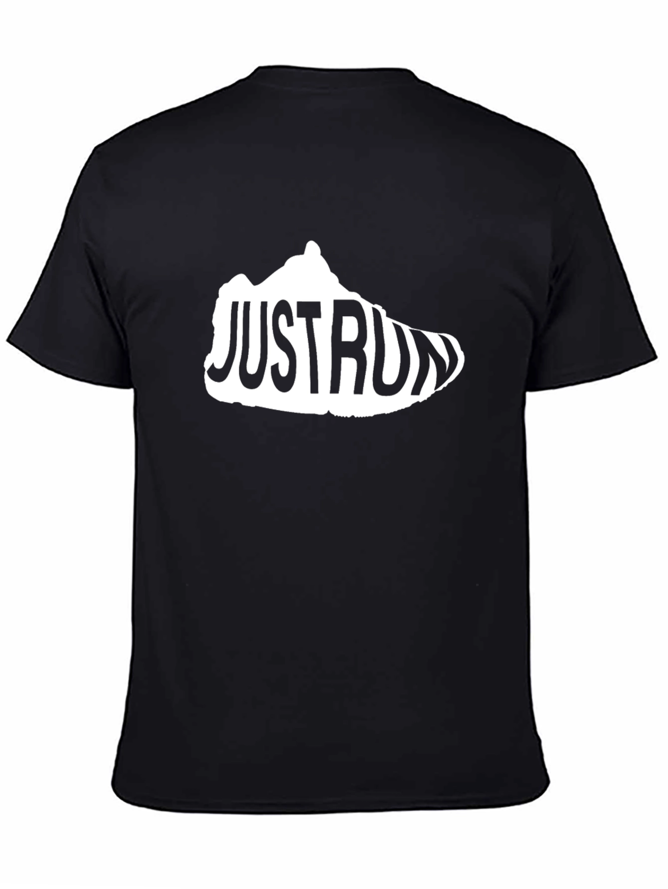 Just Run Sneaker Graphic Tee - Black