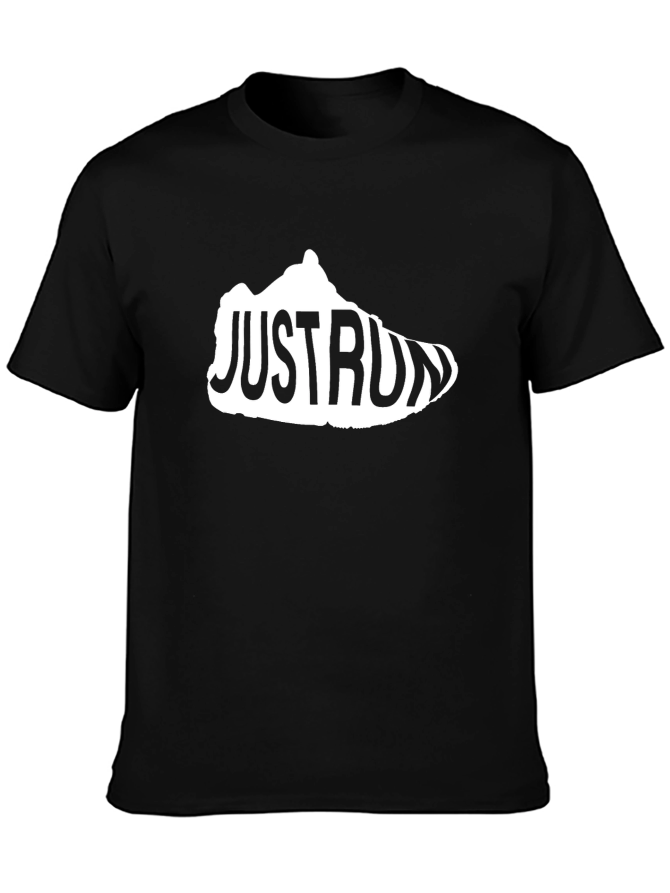 Just Run Sneaker Graphic Tee - Black