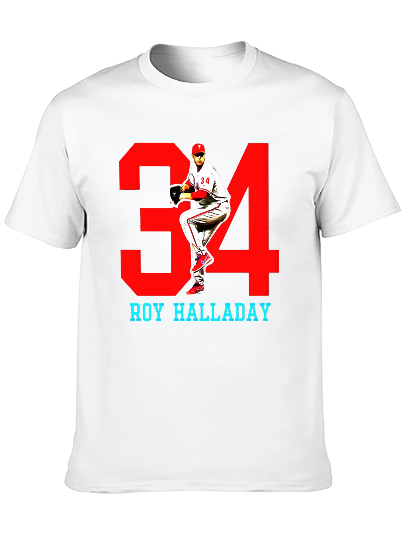Roy Halladay #34 Baseball T-Shirt