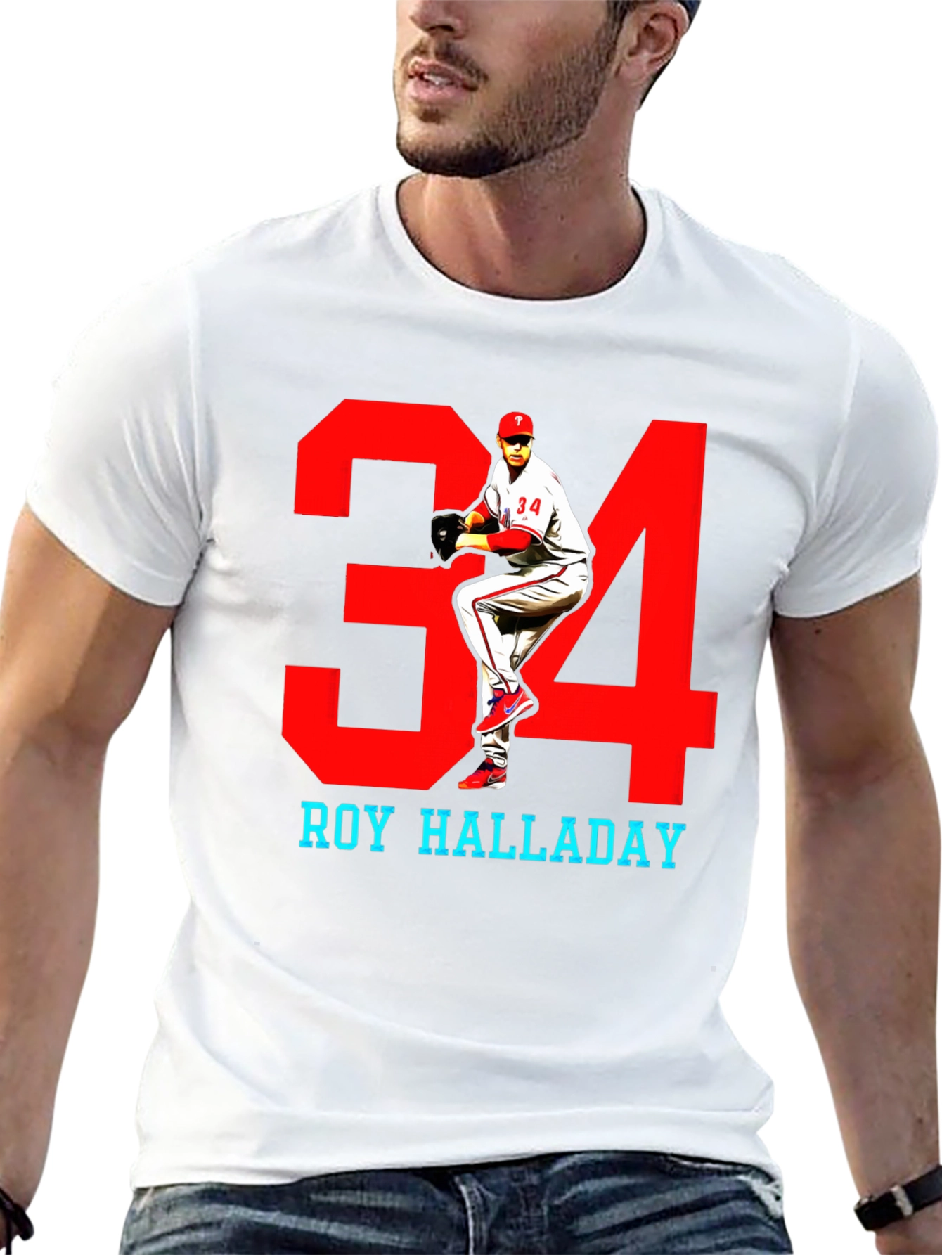 Roy Halladay #34 Baseball T-Shirt