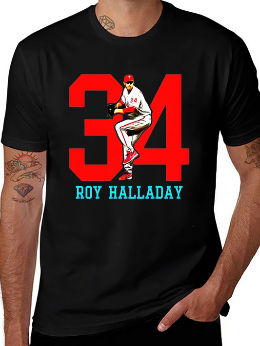 Roy Halladay #34 Baseball T-Shirt