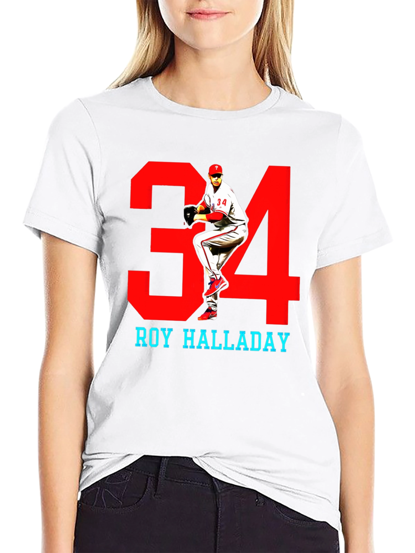 Roy Halladay #34 Baseball T-Shirt