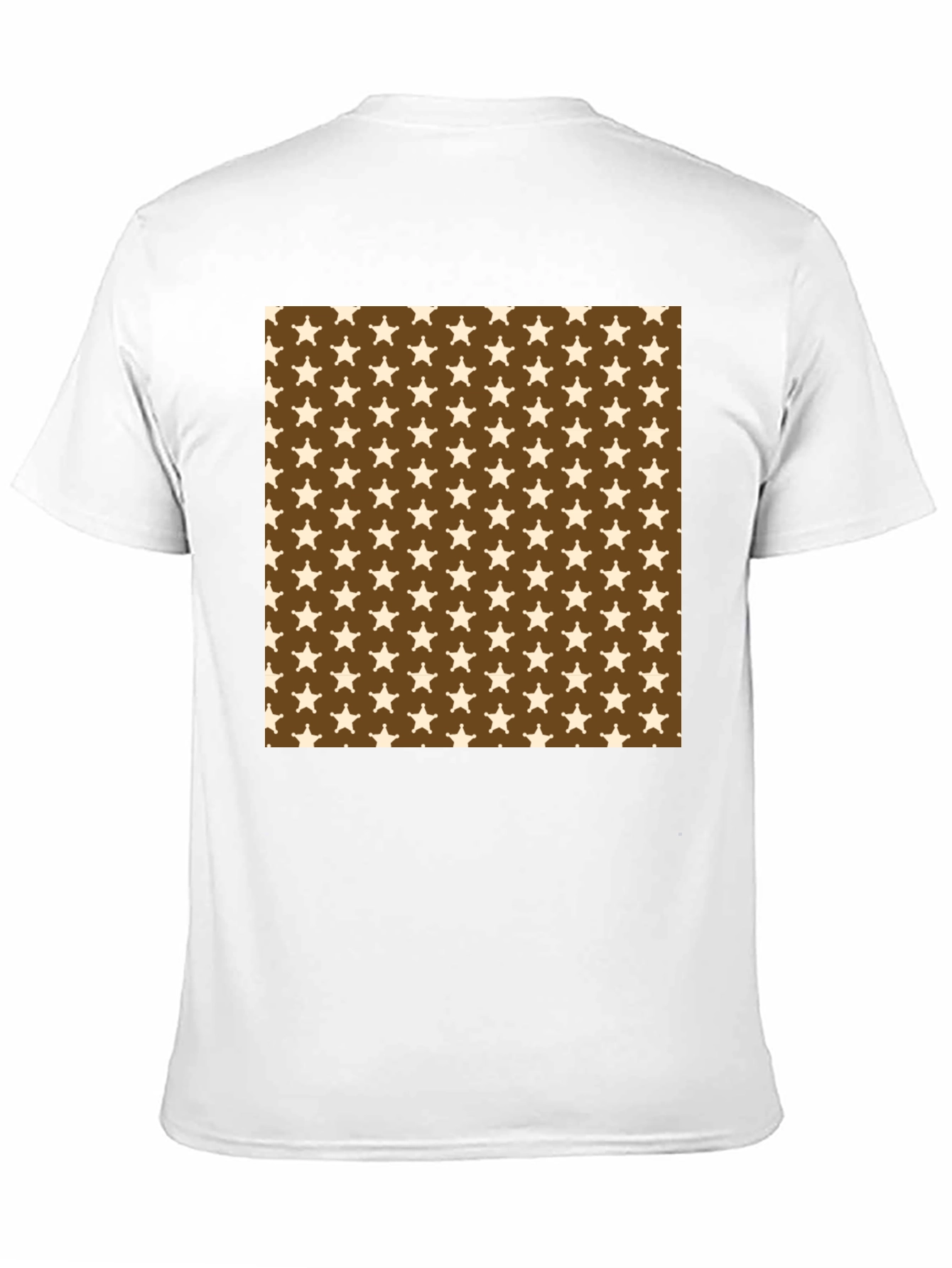 Star Pattern Black T-Shirt