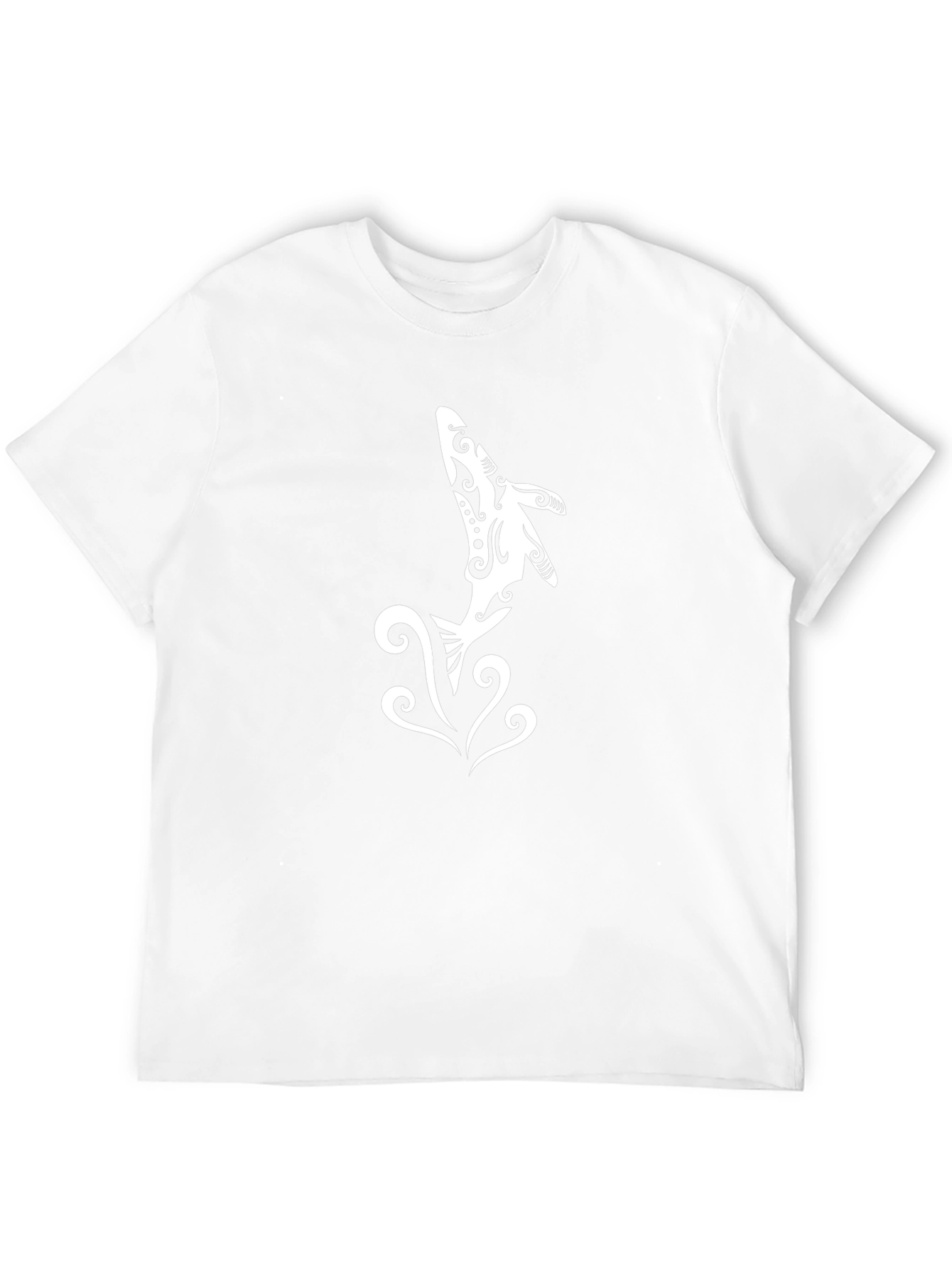 Tribal Dolphin Graphic Black T-Shirt