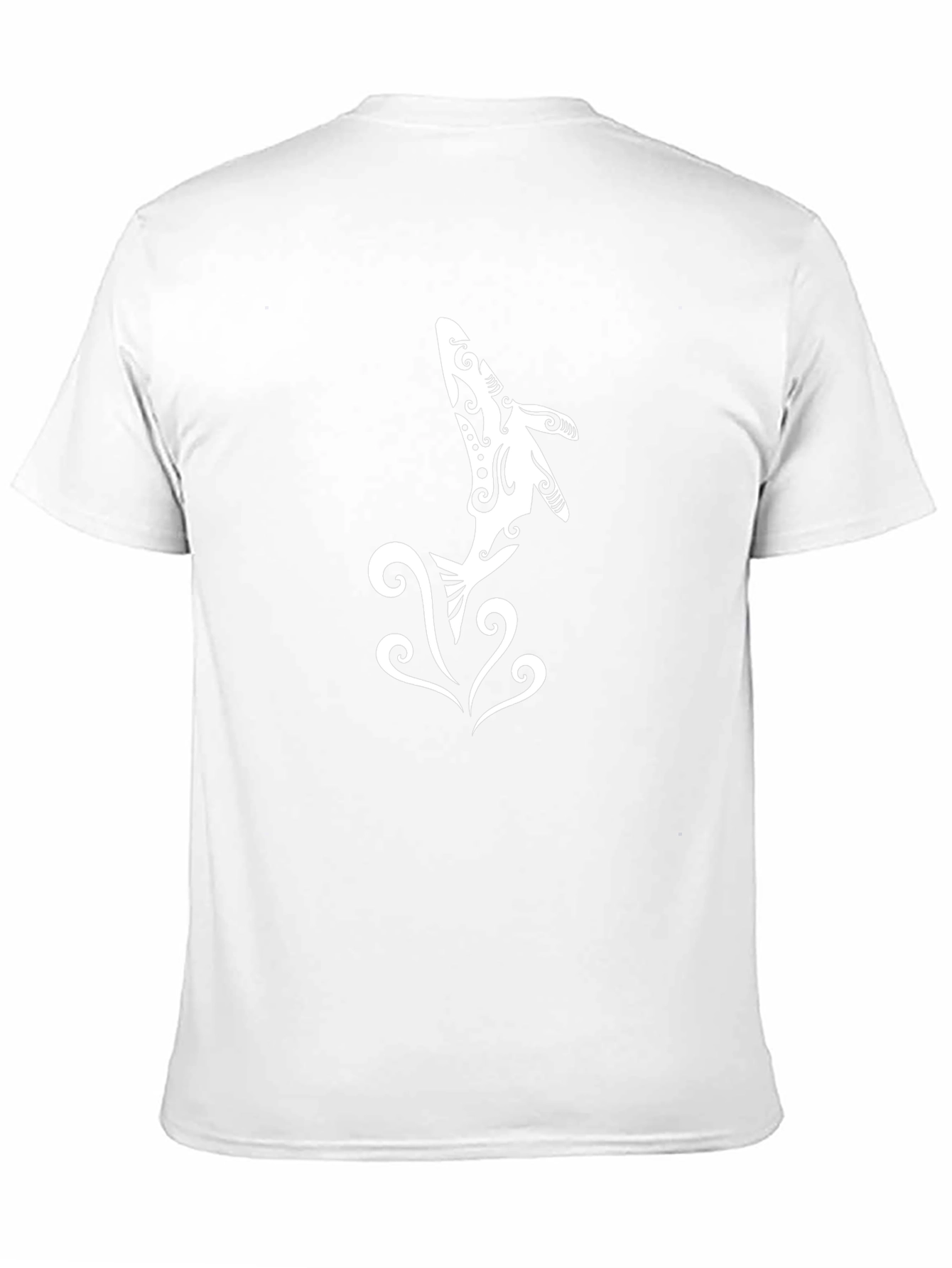 Tribal Dolphin Graphic Black T-Shirt