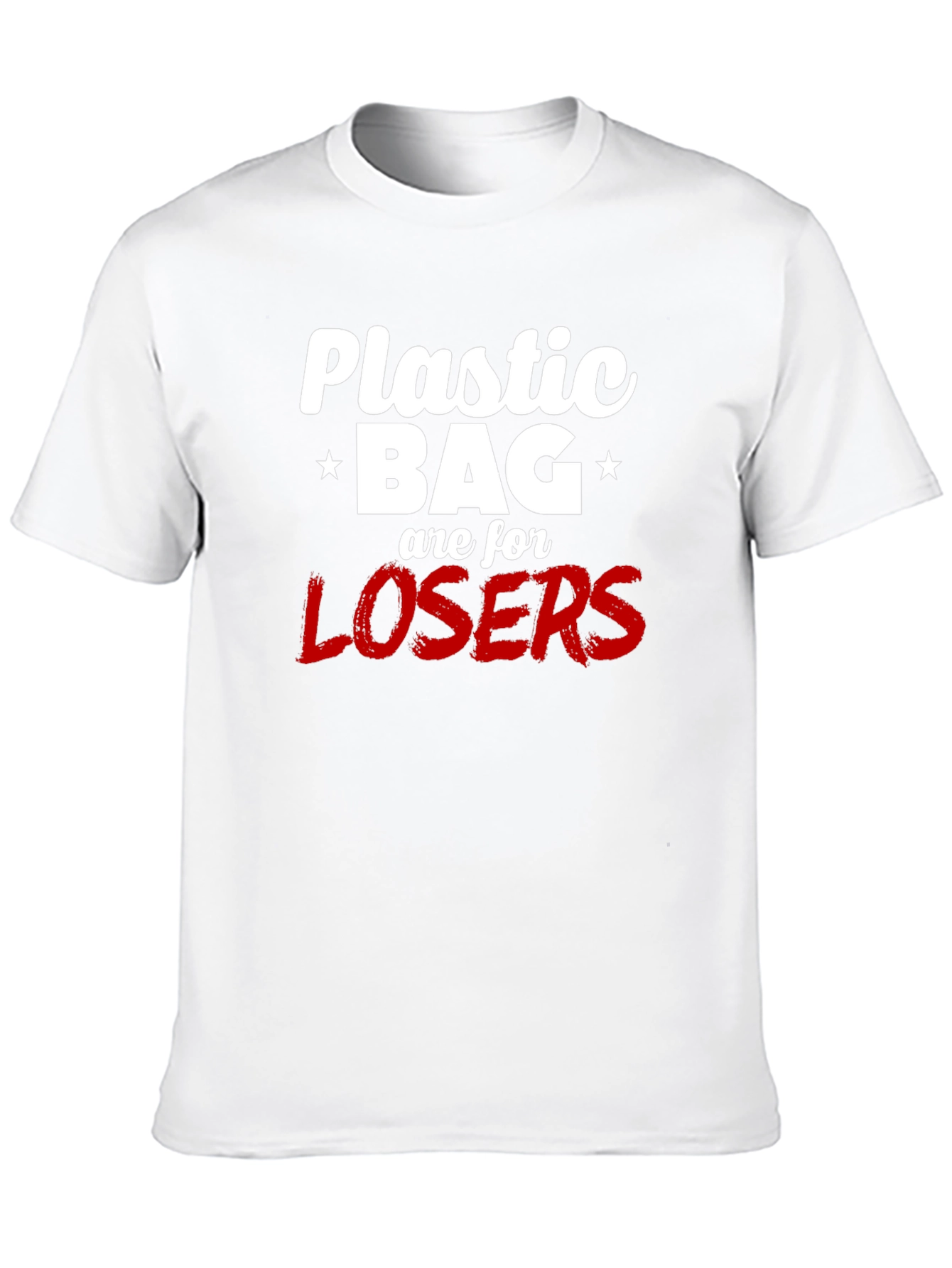 Plastic Bag Losers Graphic Tee - Anti-Pollution Shirt