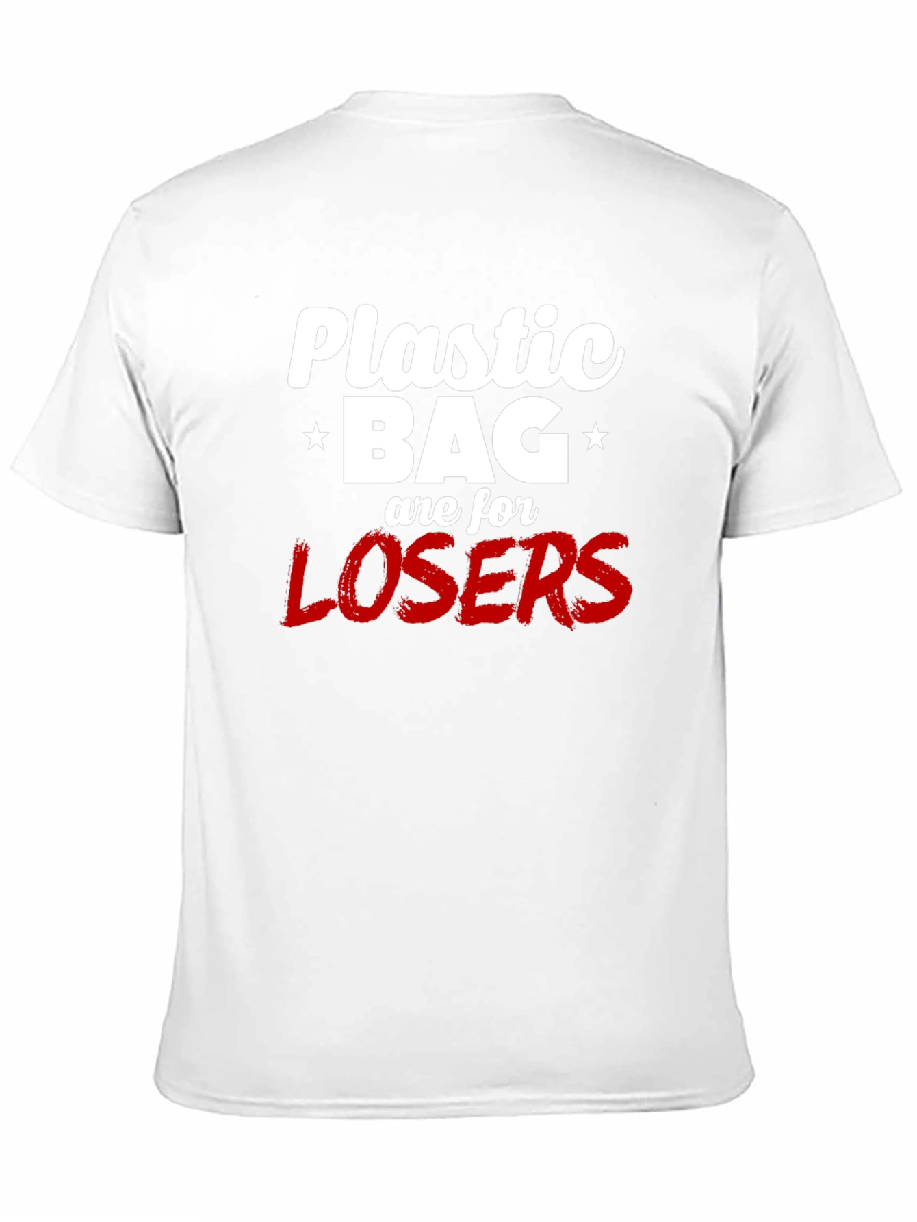 Plastic Bag Losers Graphic Tee - Anti-Pollution Shirt