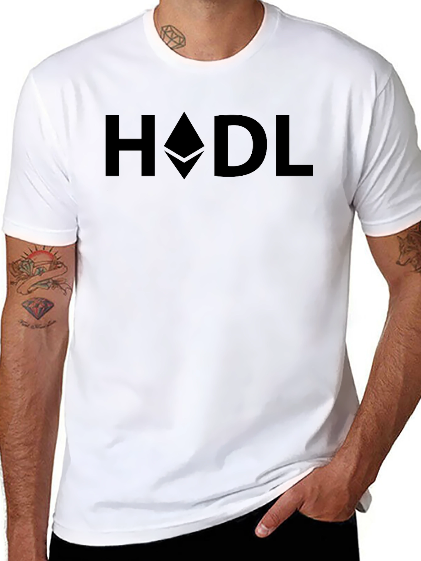 HODL Ethereum Crypto Black T-Shirt