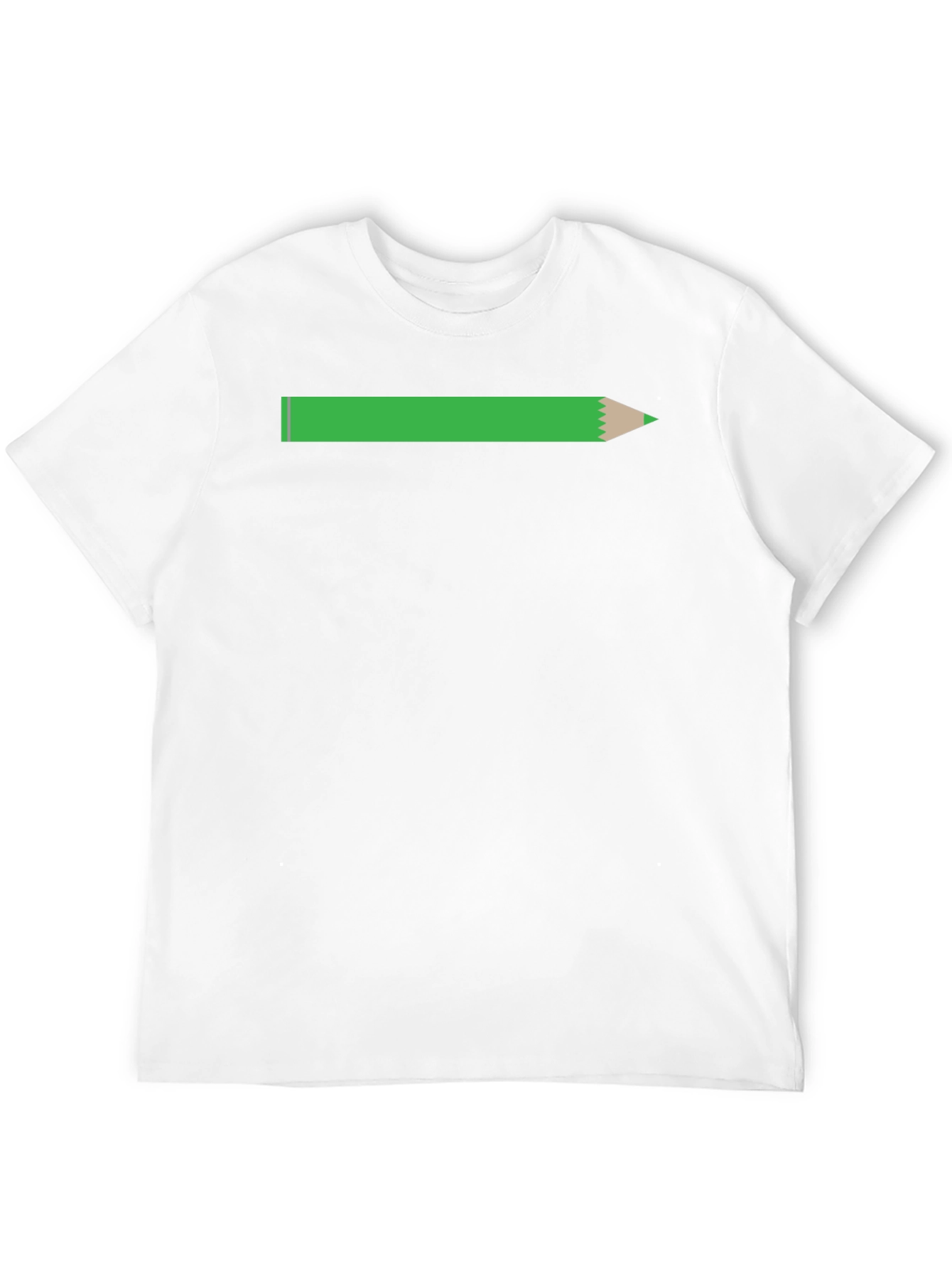 Pencil Graphic Tee - Black Cotton Casual T-Shirt