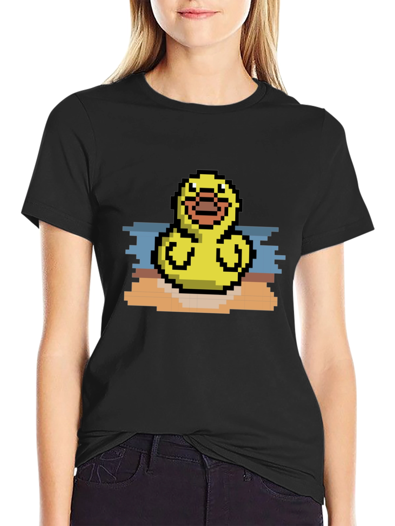 Pixel Duck T-Shirt - Retro Gaming Style