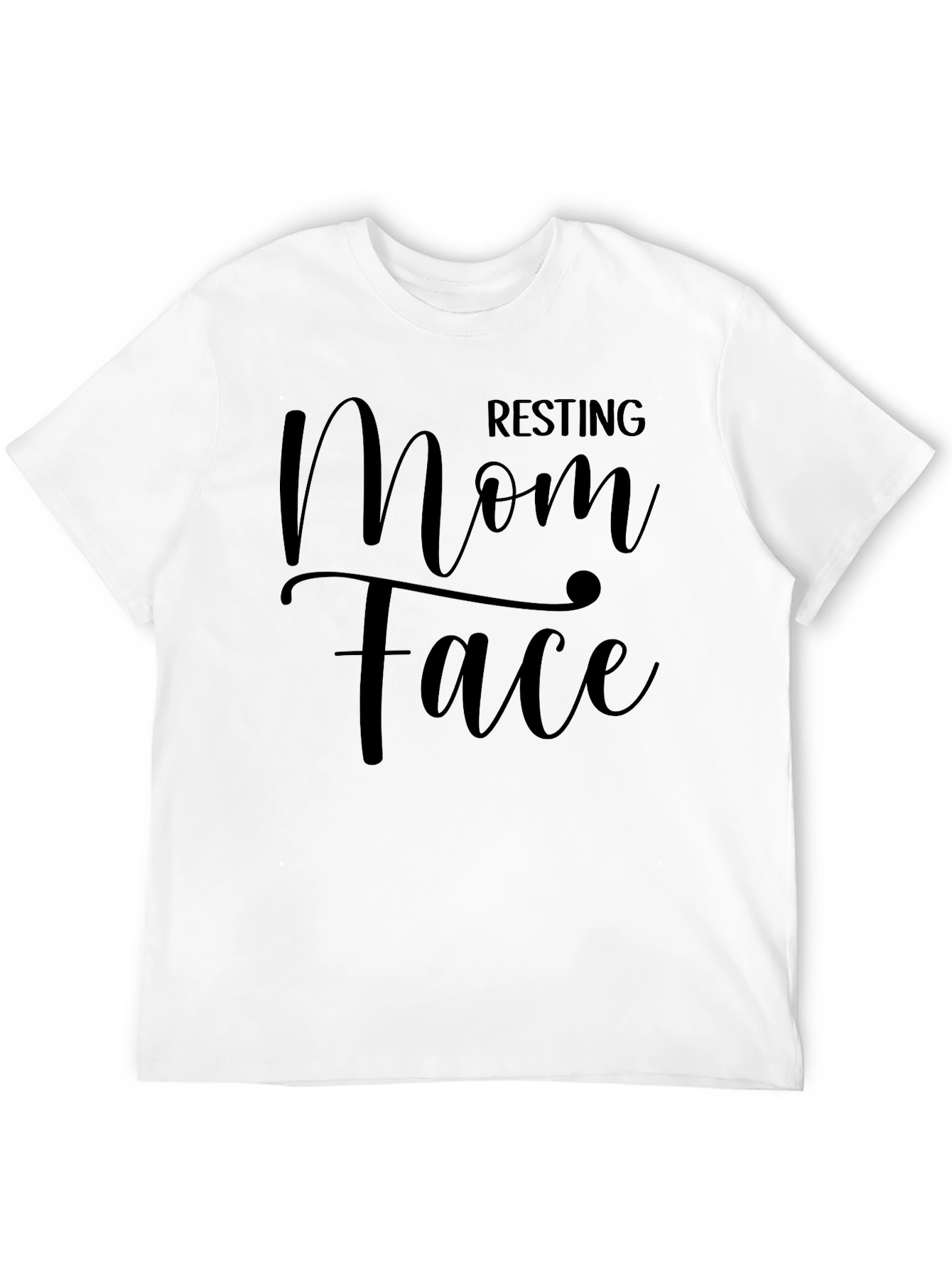 Resting Mom Face Graphic Tee - Trendy Unisex T-Shirt